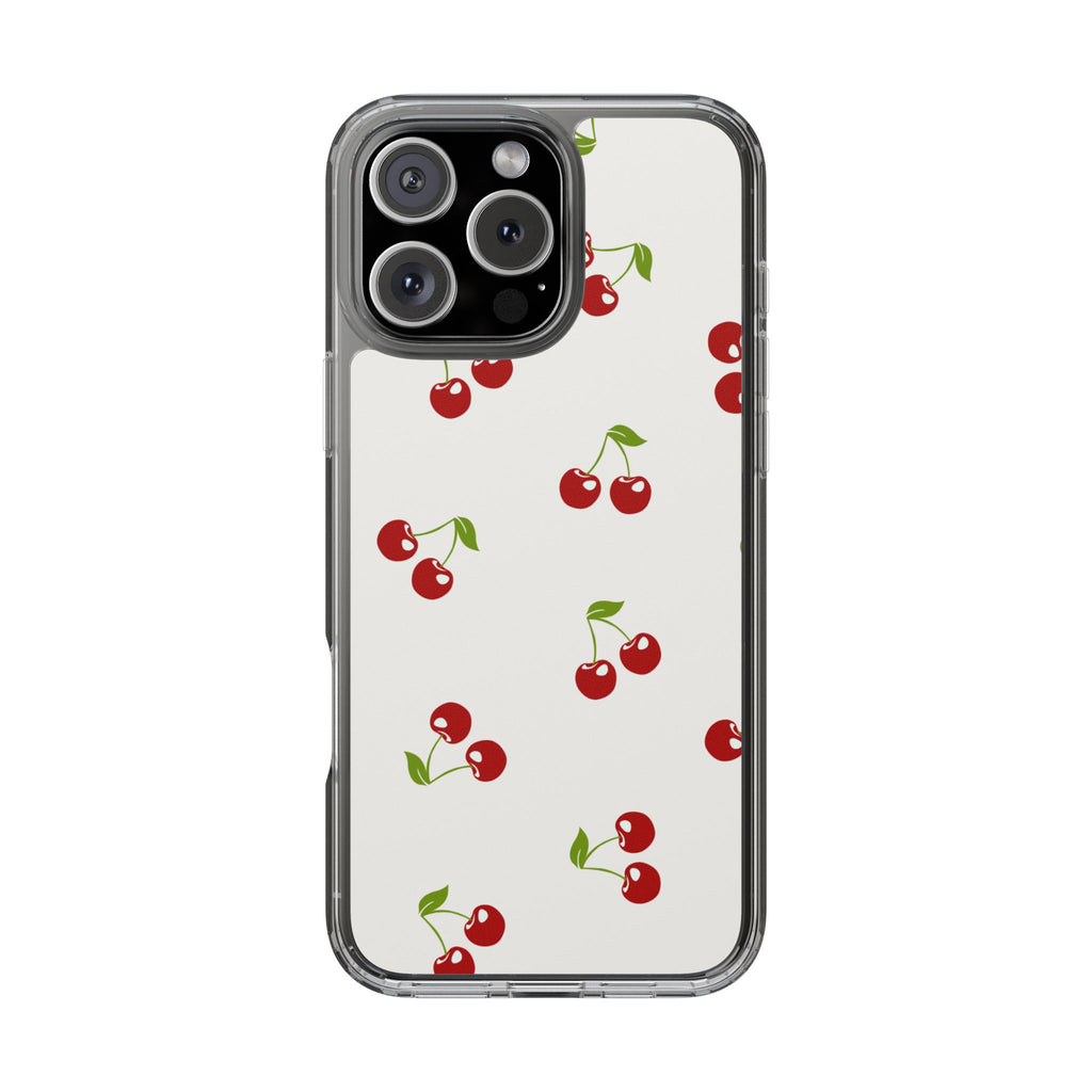 Cute Cherry Pattern Phone Case – Kawaii Red Fruit Design, Slim Protective Cover for iPhone & Samsung