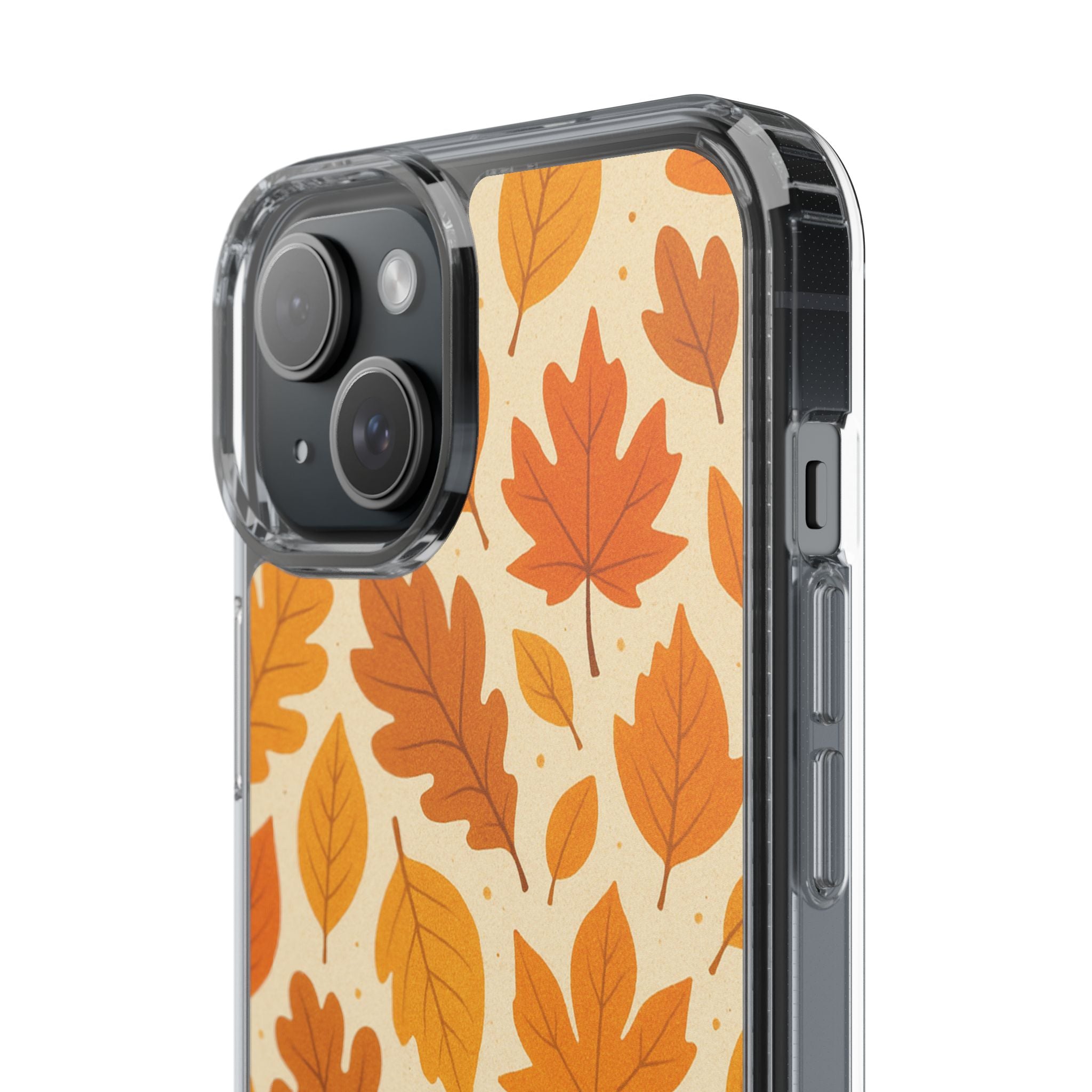 Autumn-Inspired Clear Phone Case | Fall Leaves Design | iPhone, Samsung, Seasonal Gift, Nature Lovers, Phone Accessory