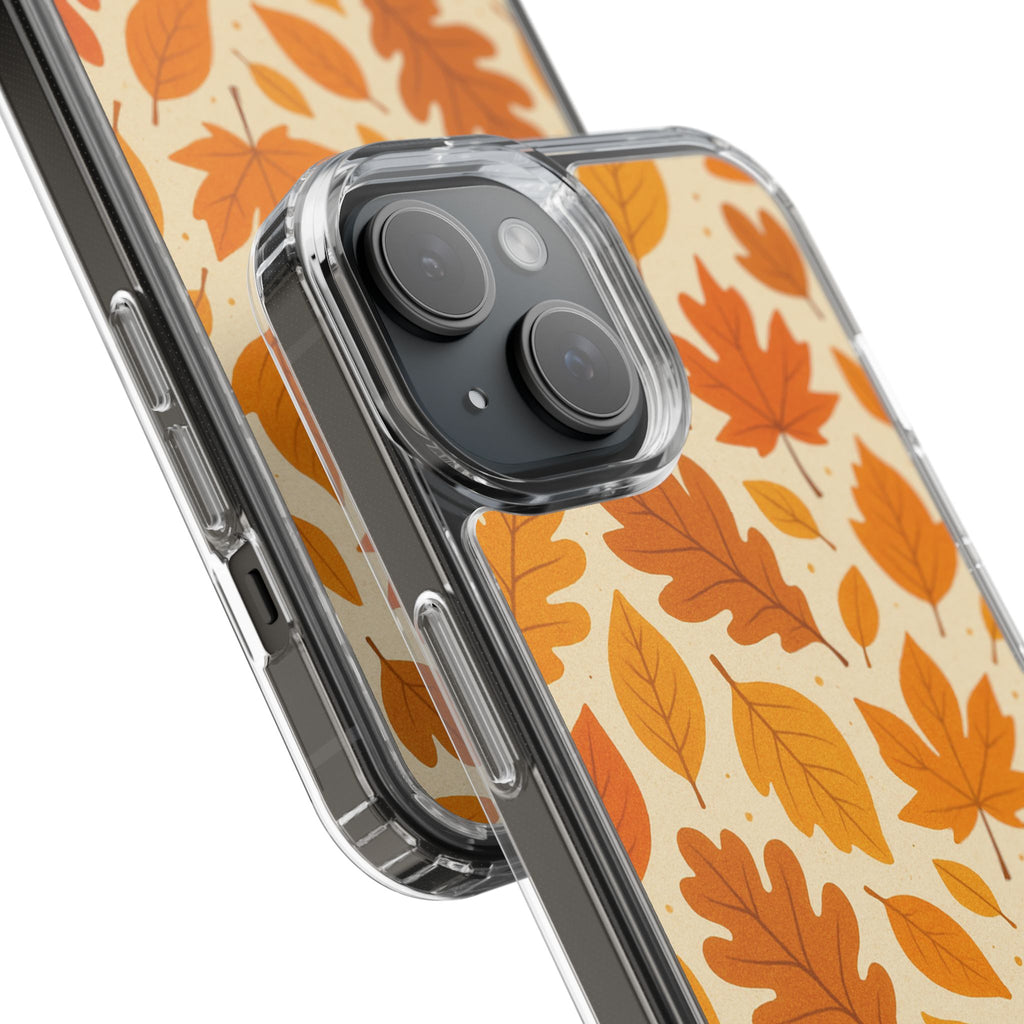 Autumn-Inspired Clear Phone Case | Fall Leaves Design | iPhone, Samsung, Seasonal Gift, Nature Lovers, Phone Accessory