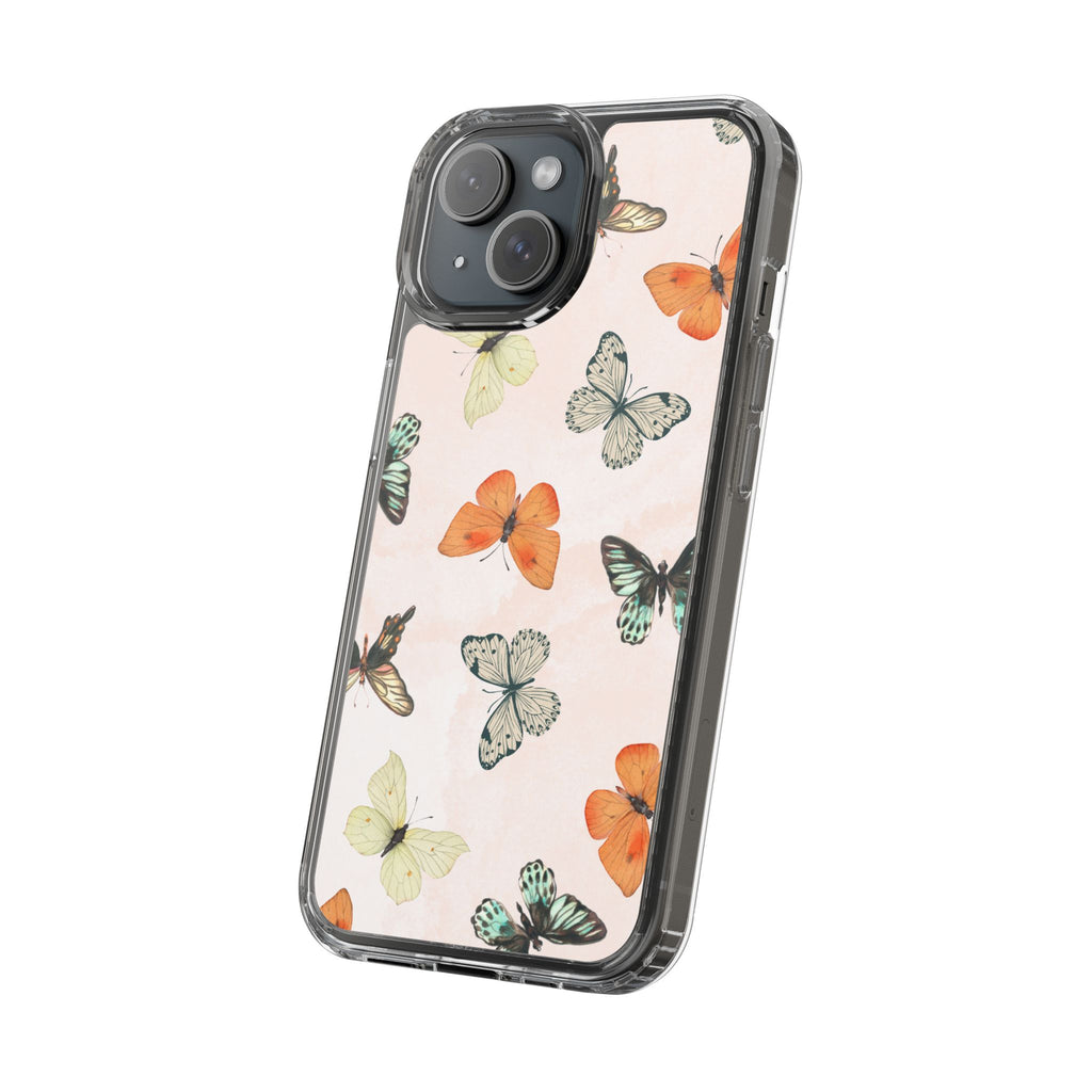 Butterfly Pattern Aesthetic Phone Case – Slim Lightweight Protective Cover, Cute Colorful Design for Women & Girls
