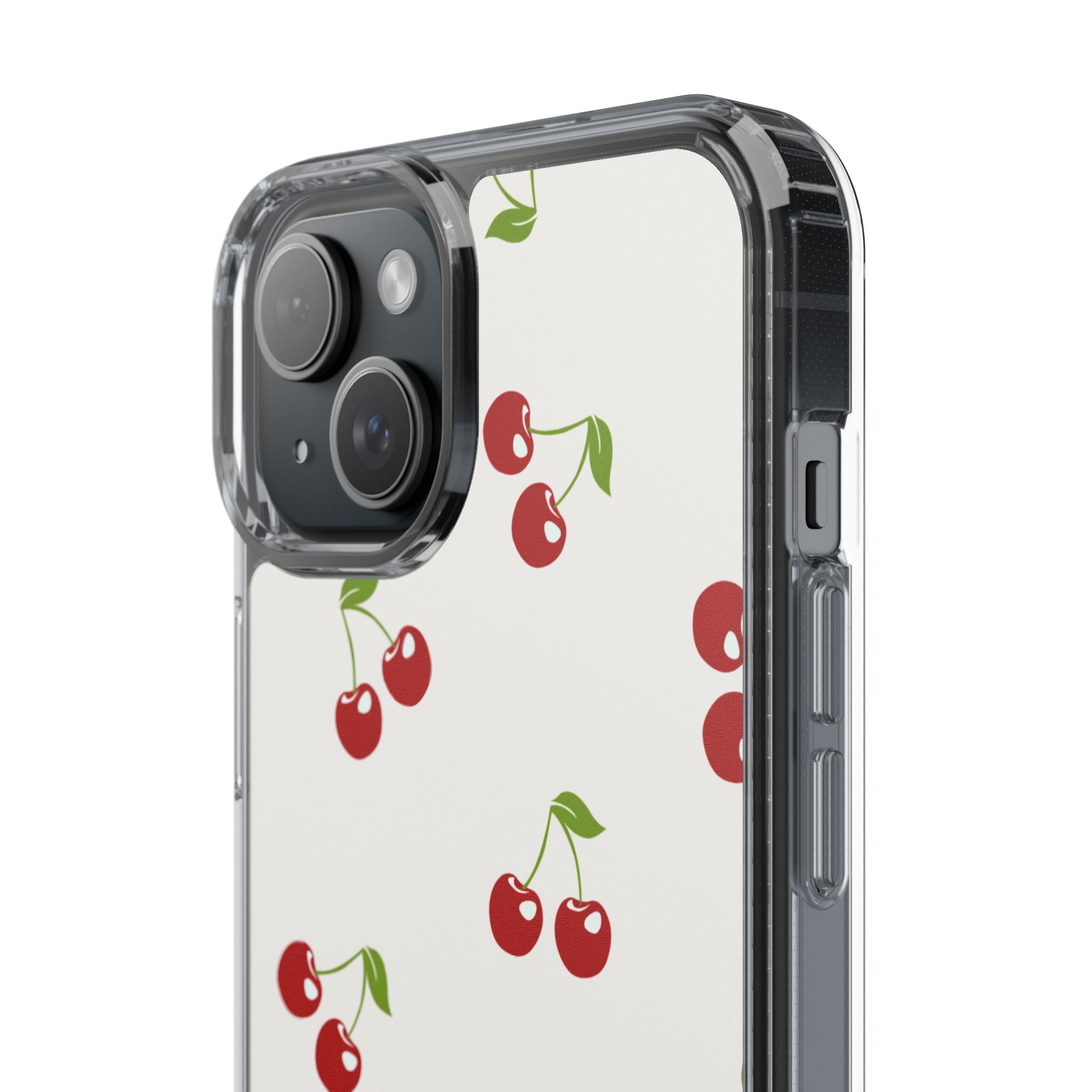 Cute Cherry Pattern Phone Case – Kawaii Red Fruit Design, Slim Protective Cover for iPhone & Samsung
