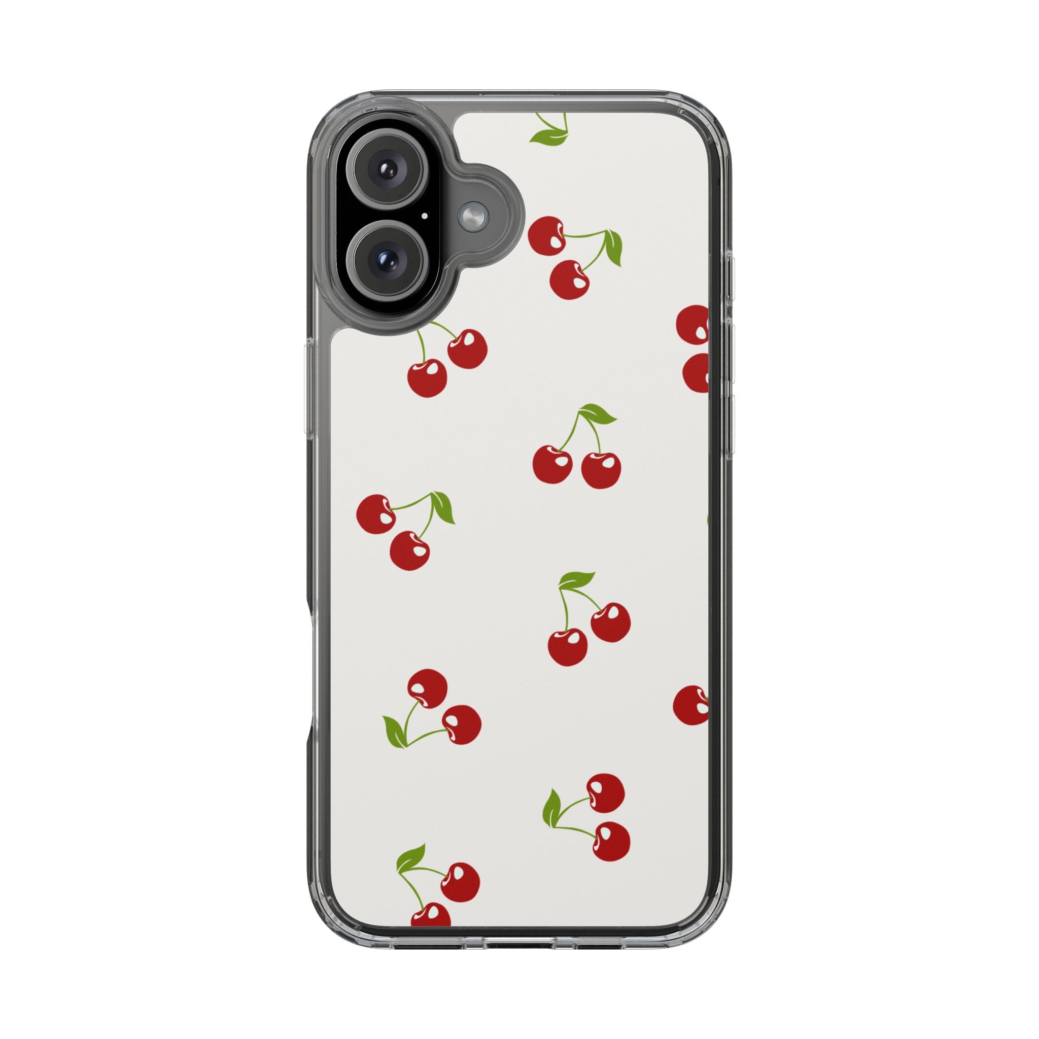 Cute Cherry Pattern Phone Case – Kawaii Red Fruit Design, Slim Protective Cover for iPhone & Samsung