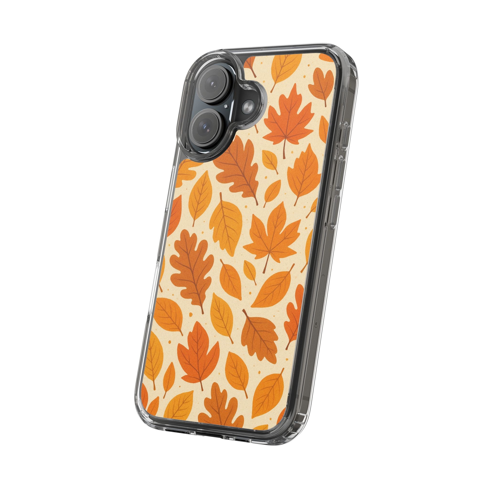 Autumn-Inspired Clear Phone Case | Fall Leaves Design | iPhone, Samsung, Seasonal Gift, Nature Lovers, Phone Accessory
