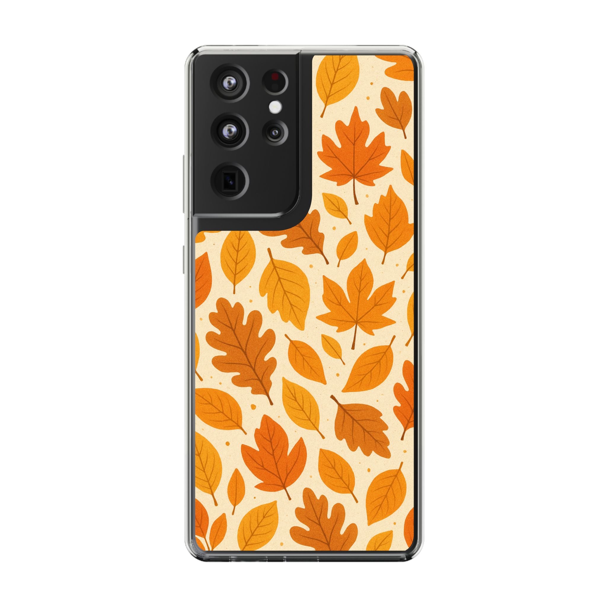 Autumn-Inspired Clear Phone Case | Fall Leaves Design | iPhone, Samsung, Seasonal Gift, Nature Lovers, Phone Accessory