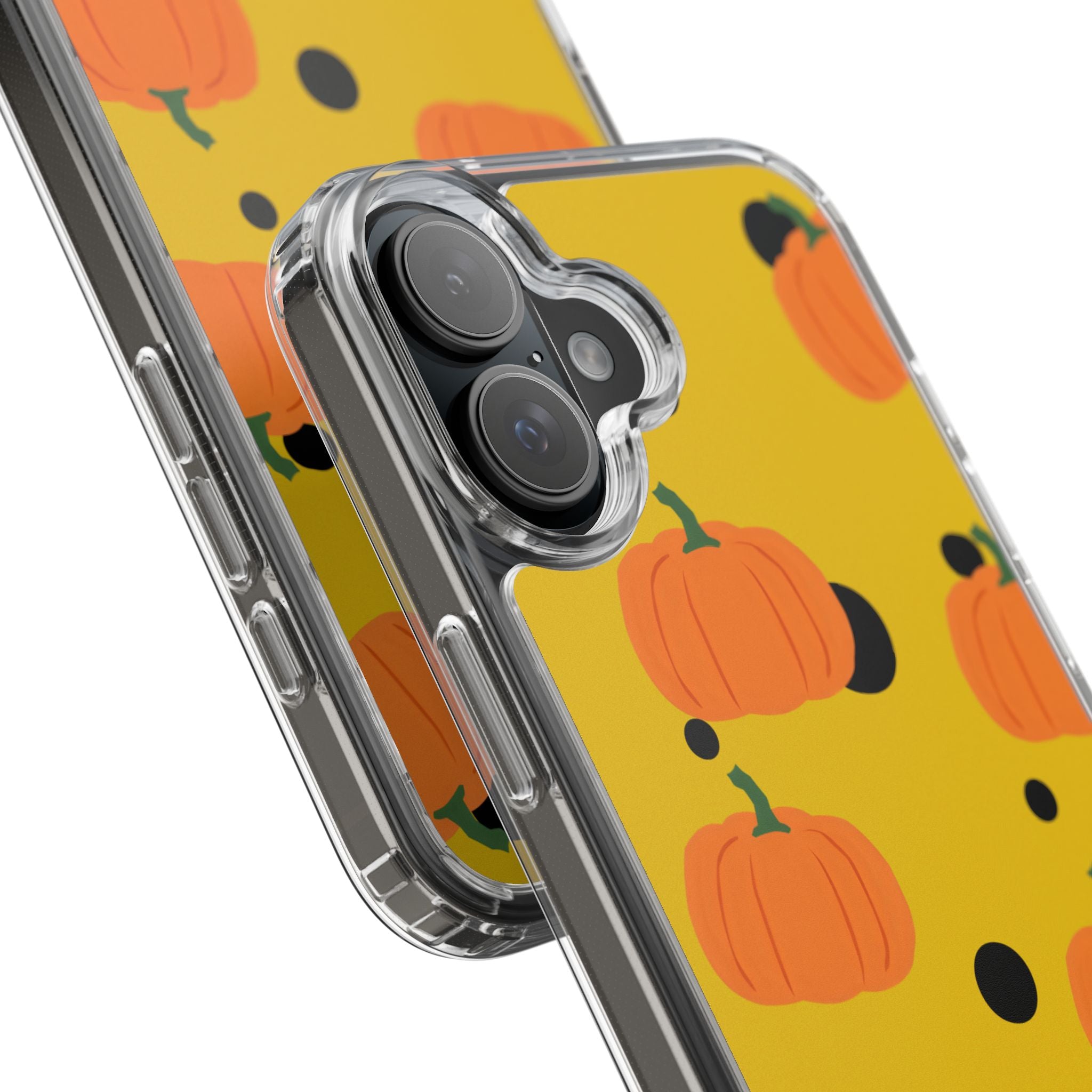 Pumpkin Clear Phone Case for Fall, Cute Pumpkin Phone Cover, Autumn Vibe Clear Case, Halloween Gift, Seasonal Accessories