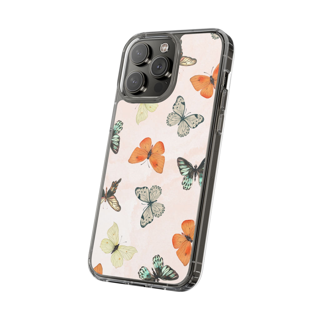 Butterfly Pattern Aesthetic Phone Case – Slim Lightweight Protective Cover, Cute Colorful Design for Women & Girls
