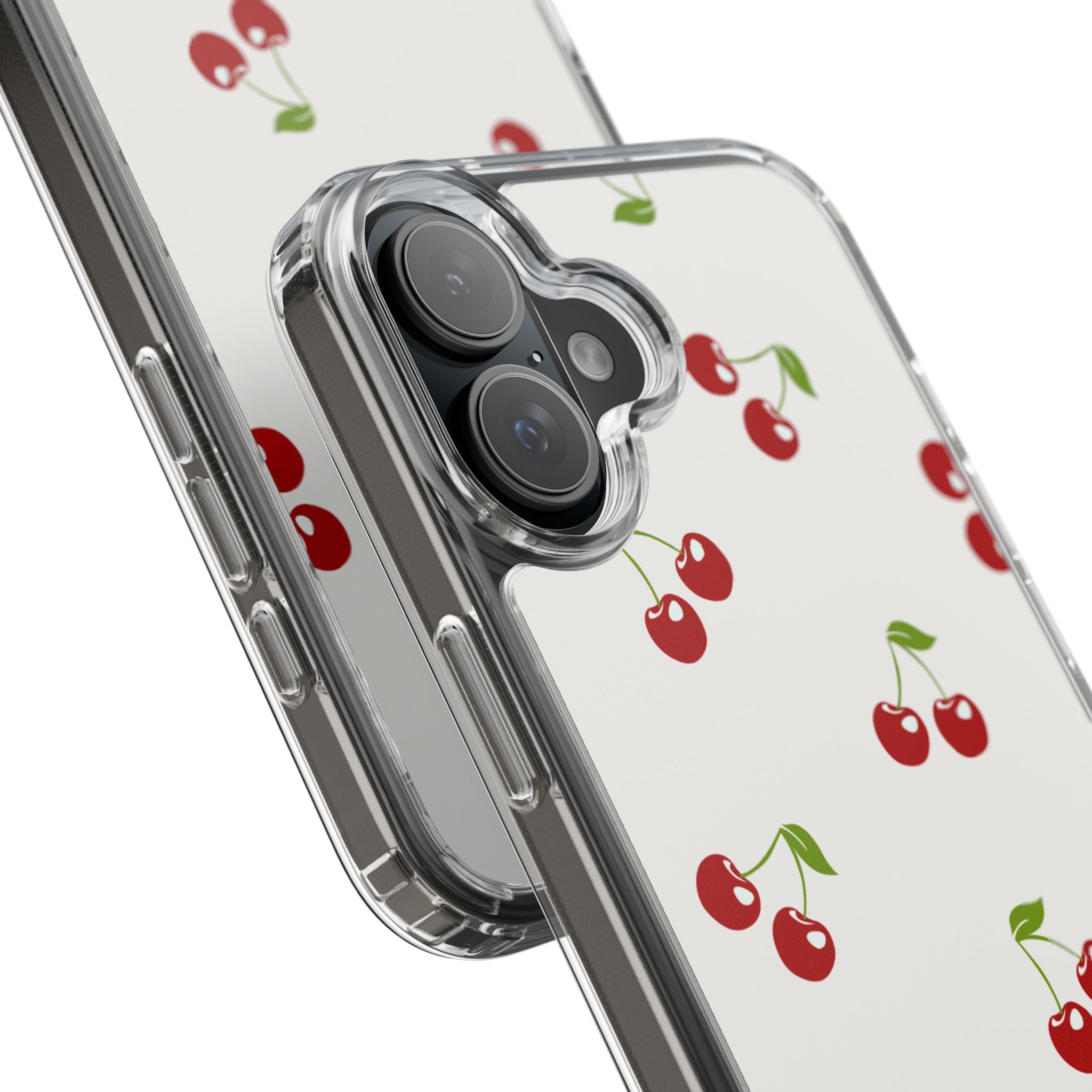 Cute Cherry Pattern Phone Case – Kawaii Red Fruit Design, Slim Protective Cover for iPhone & Samsung
