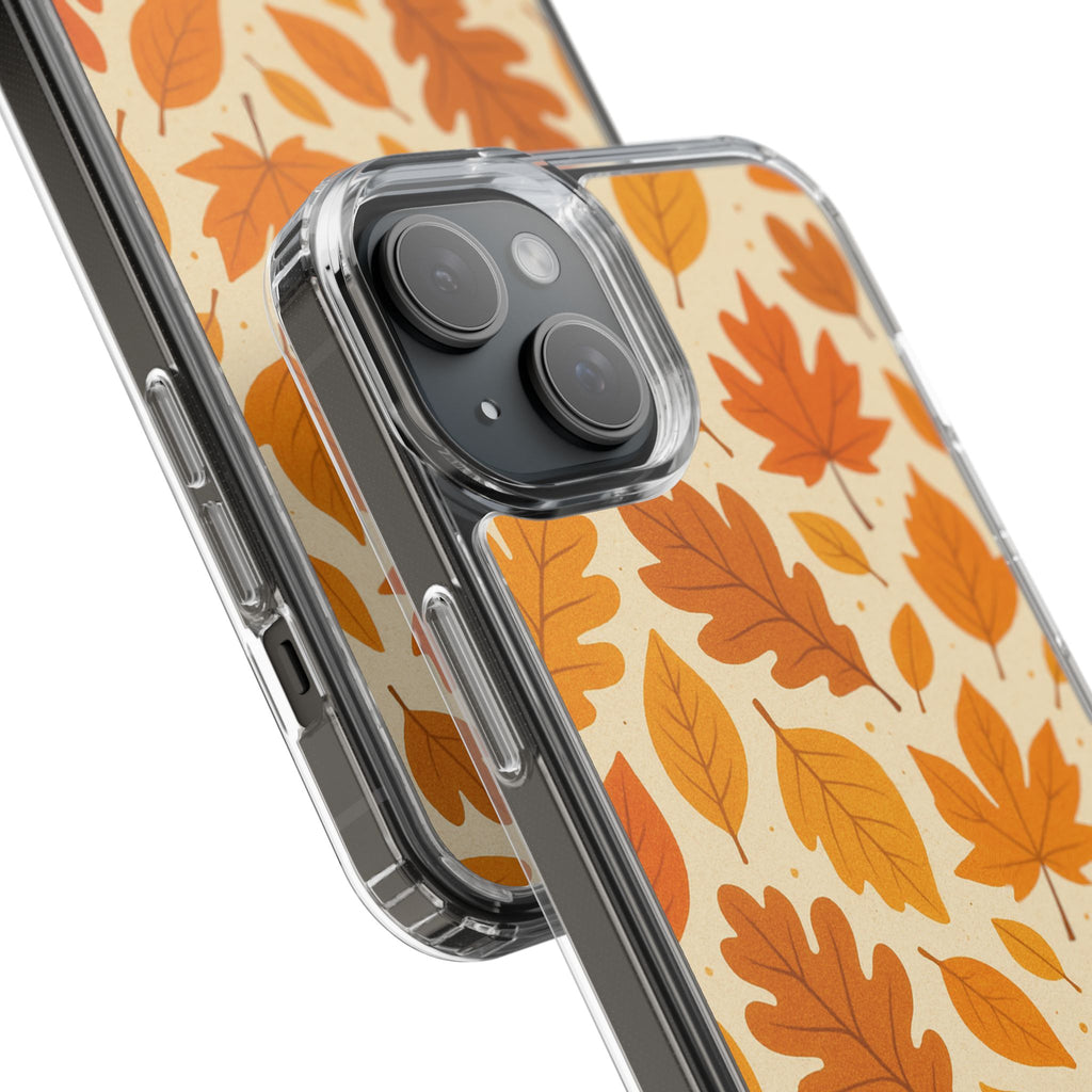 Autumn-Inspired Clear Phone Case | Fall Leaves Design | iPhone, Samsung, Seasonal Gift, Nature Lovers, Phone Accessory