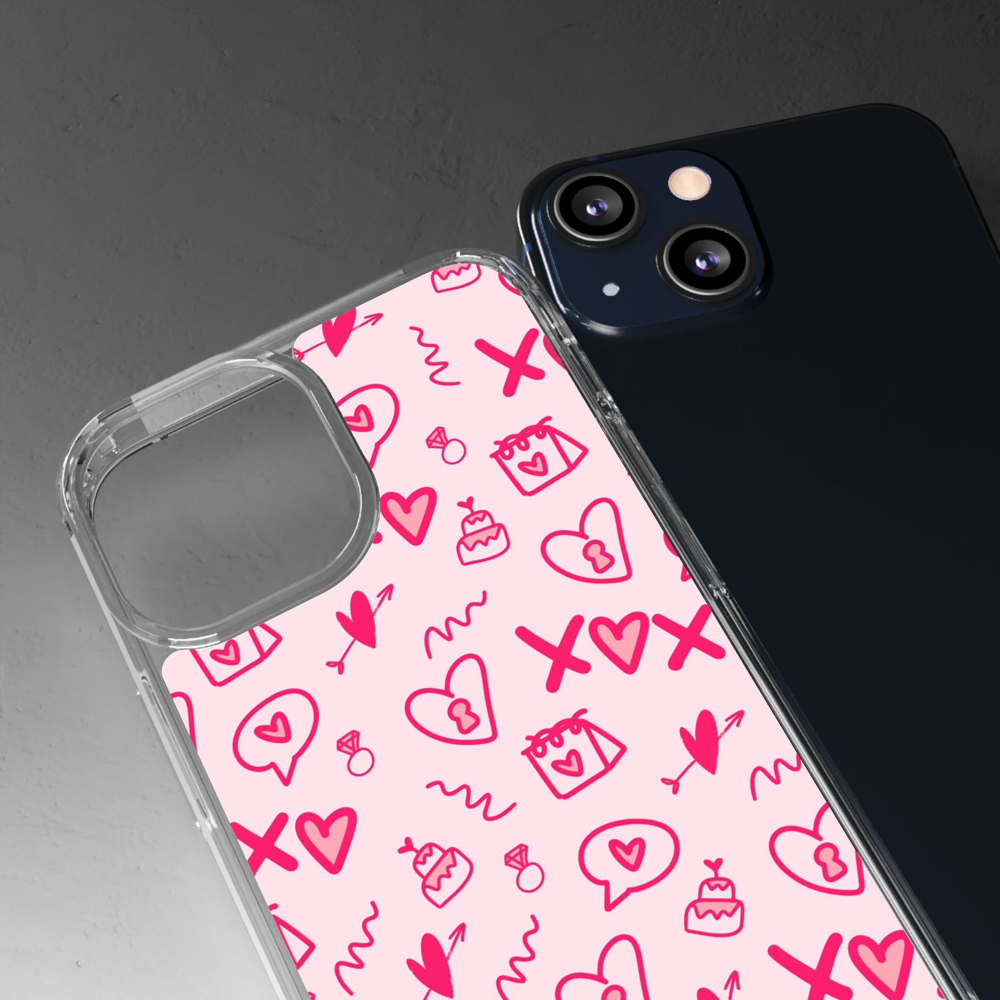 Pretty Pink Aesthetic Phone Case – Cute Protective Cover, Kawaii Shockproof Design for iPhone & Samsung