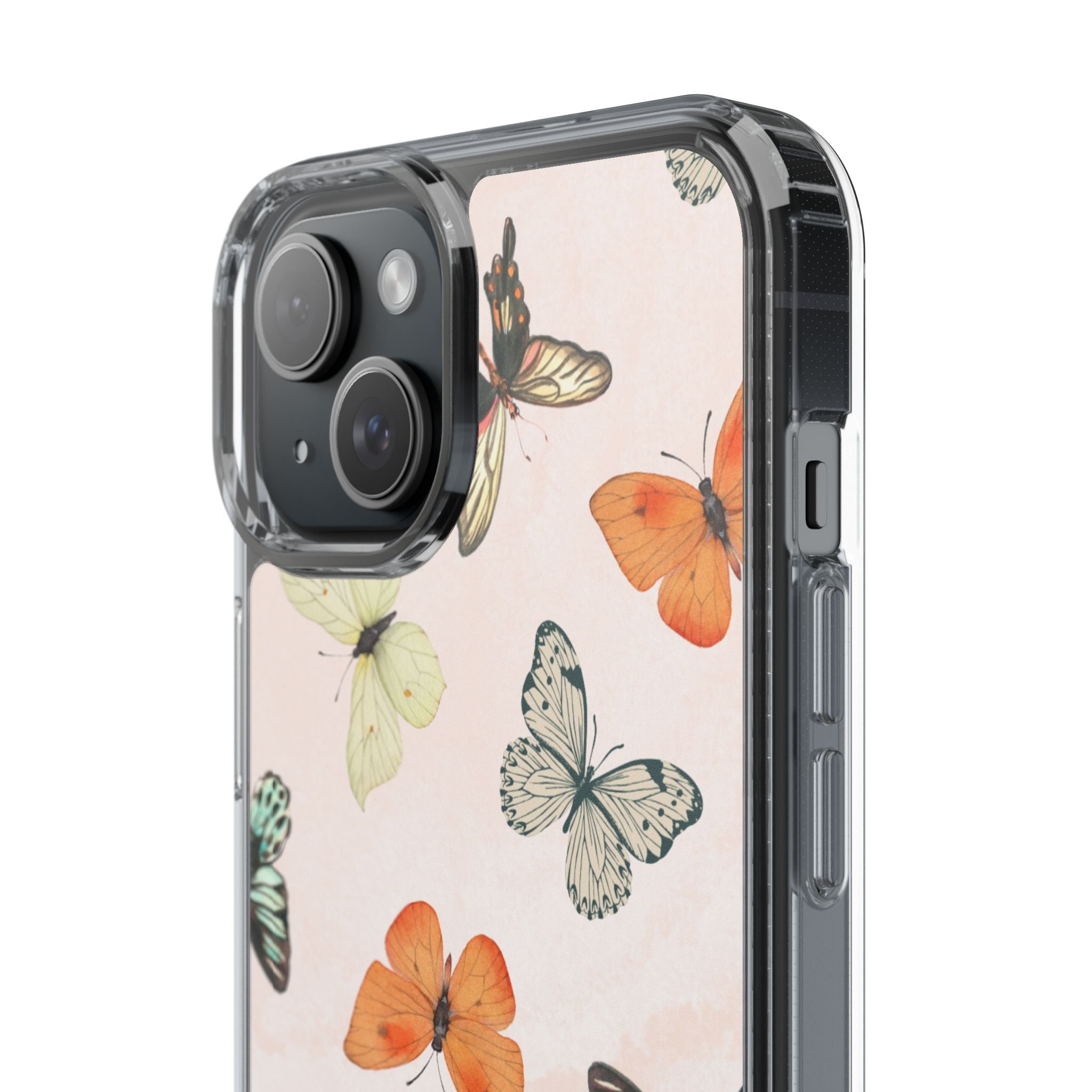 Butterfly Pattern Aesthetic Phone Case – Slim Lightweight Protective Cover, Cute Colorful Design for Women & Girls