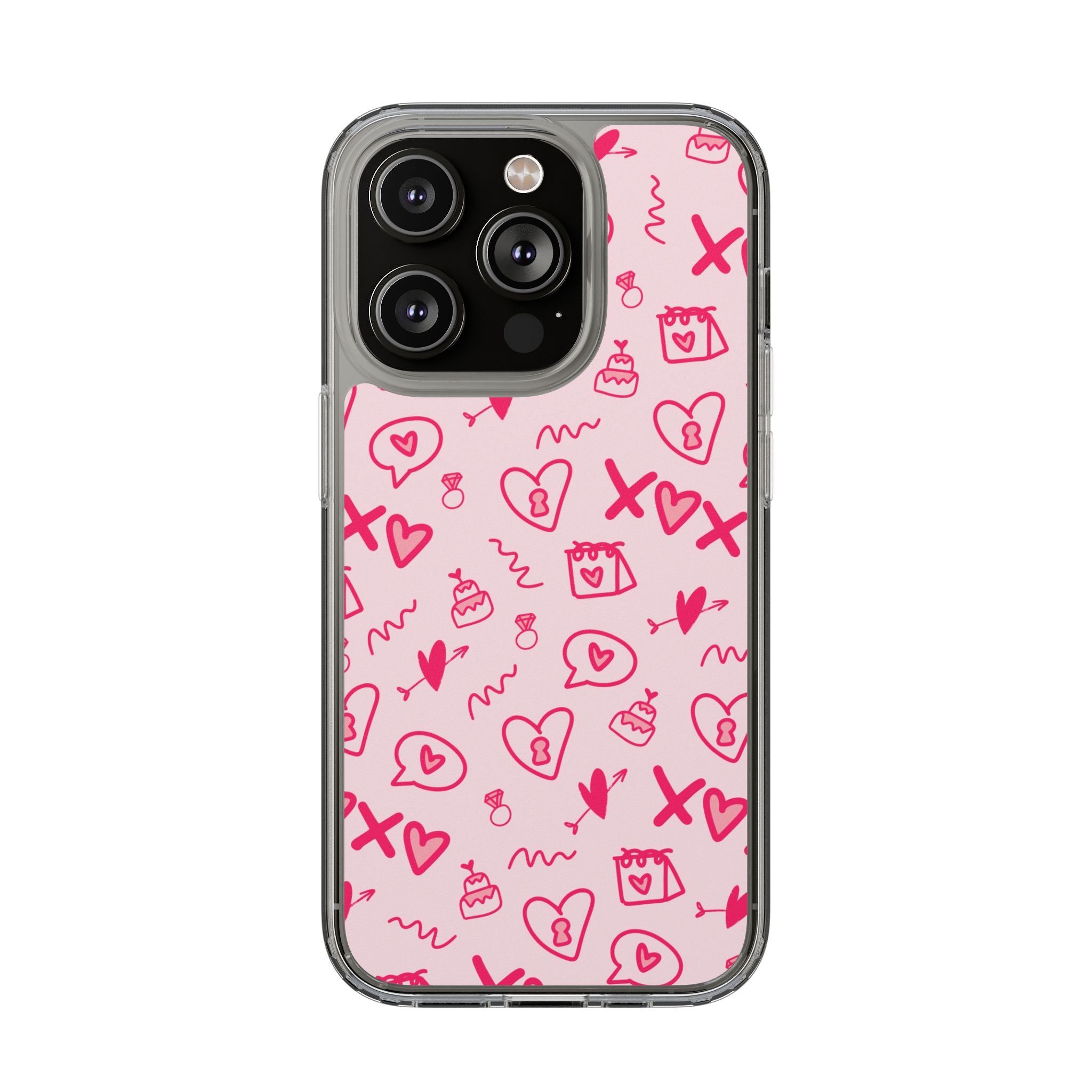 Pretty Pink Aesthetic Phone Case – Cute Protective Cover, Kawaii Shockproof Design for iPhone & Samsung