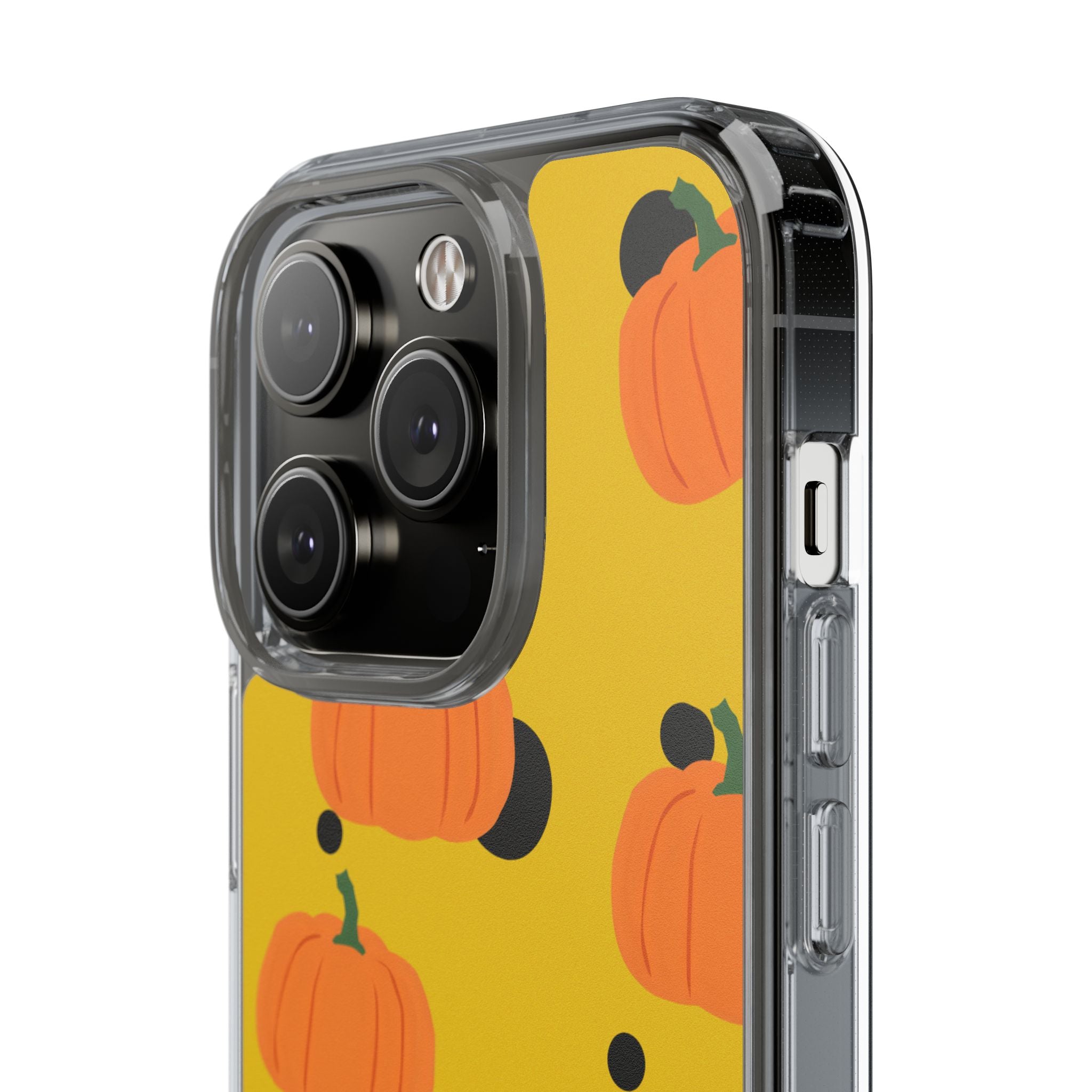 Pumpkin Clear Phone Case for Fall, Cute Pumpkin Phone Cover, Autumn Vibe Clear Case, Halloween Gift, Seasonal Accessories