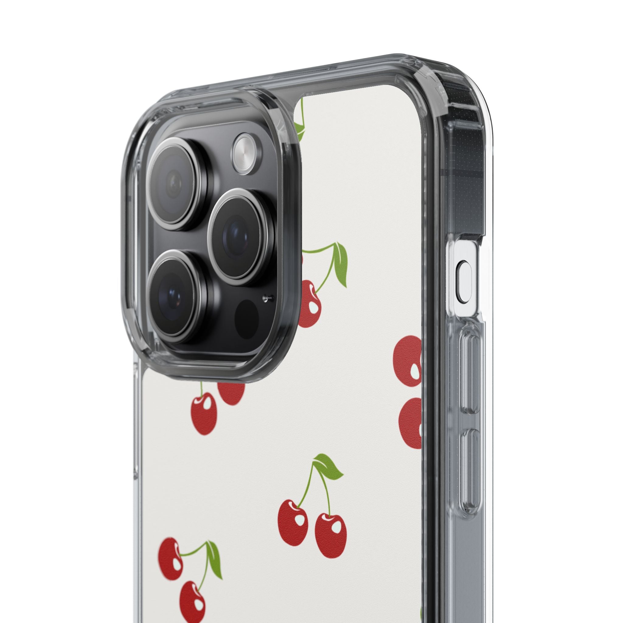 Cute Cherry Pattern Phone Case – Kawaii Red Fruit Design, Slim Protective Cover for iPhone & Samsung