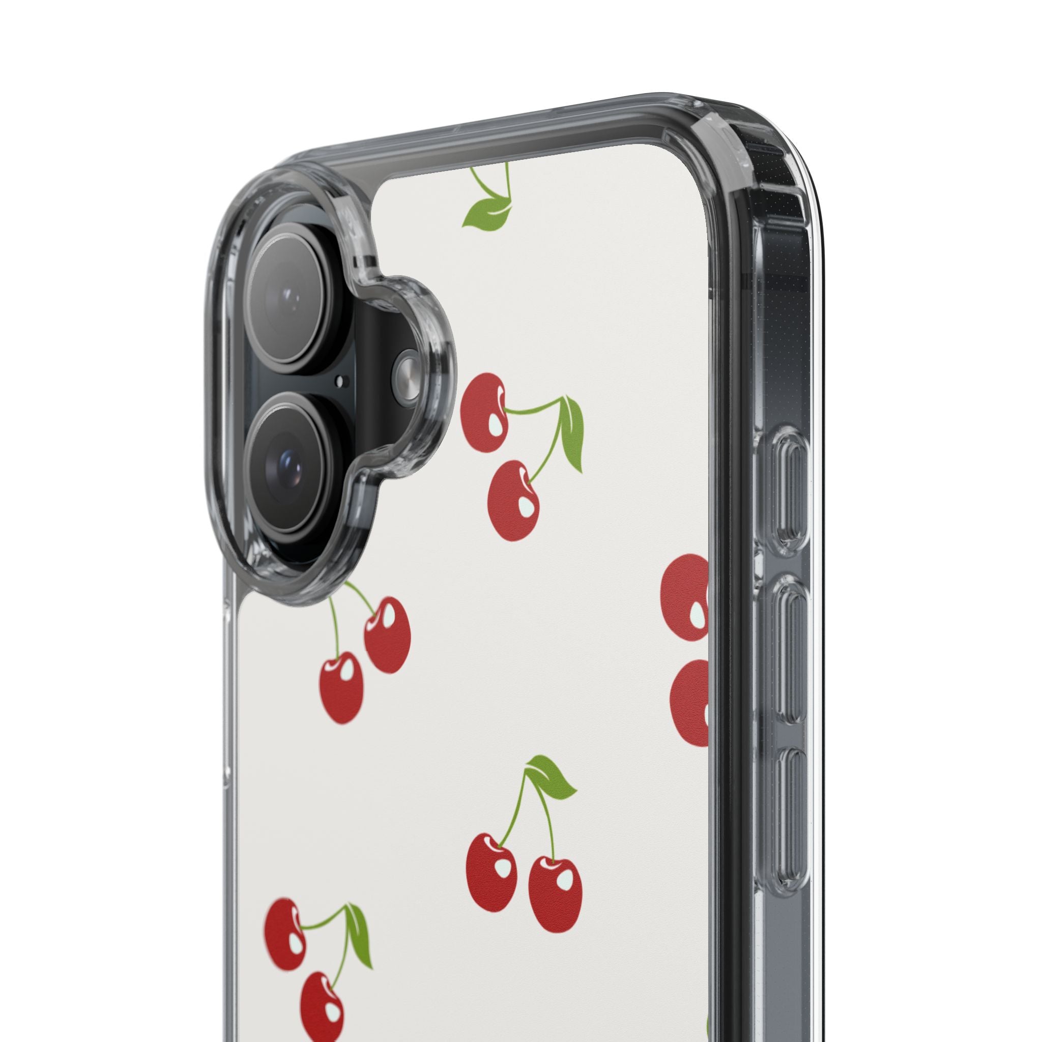 Cute Cherry Pattern Phone Case – Kawaii Red Fruit Design, Slim Protective Cover for iPhone & Samsung