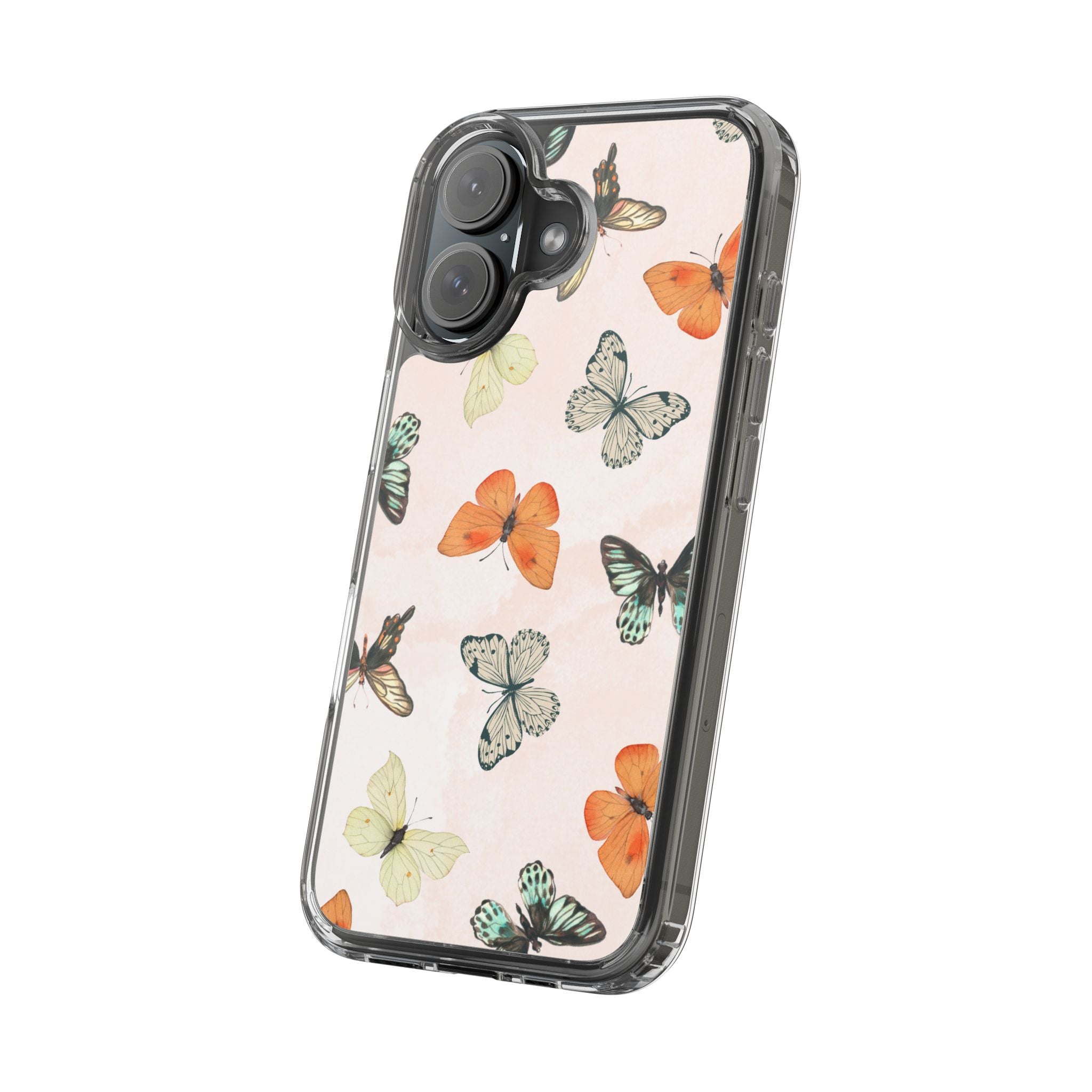 Butterfly Pattern Aesthetic Phone Case – Slim Lightweight Protective Cover, Cute Colorful Design for Women & Girls