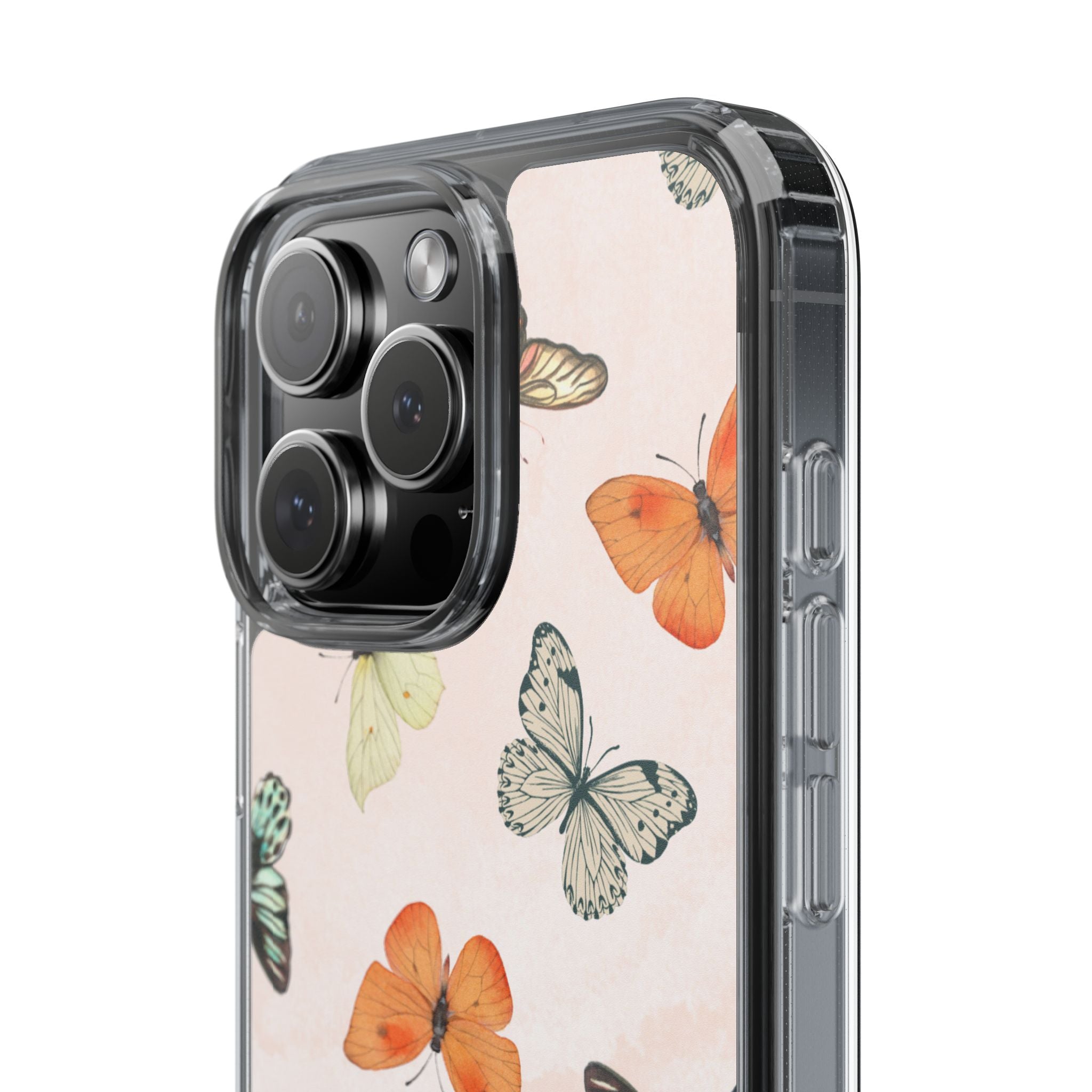 Butterfly Pattern Aesthetic Phone Case – Slim Lightweight Protective Cover, Cute Colorful Design for Women & Girls