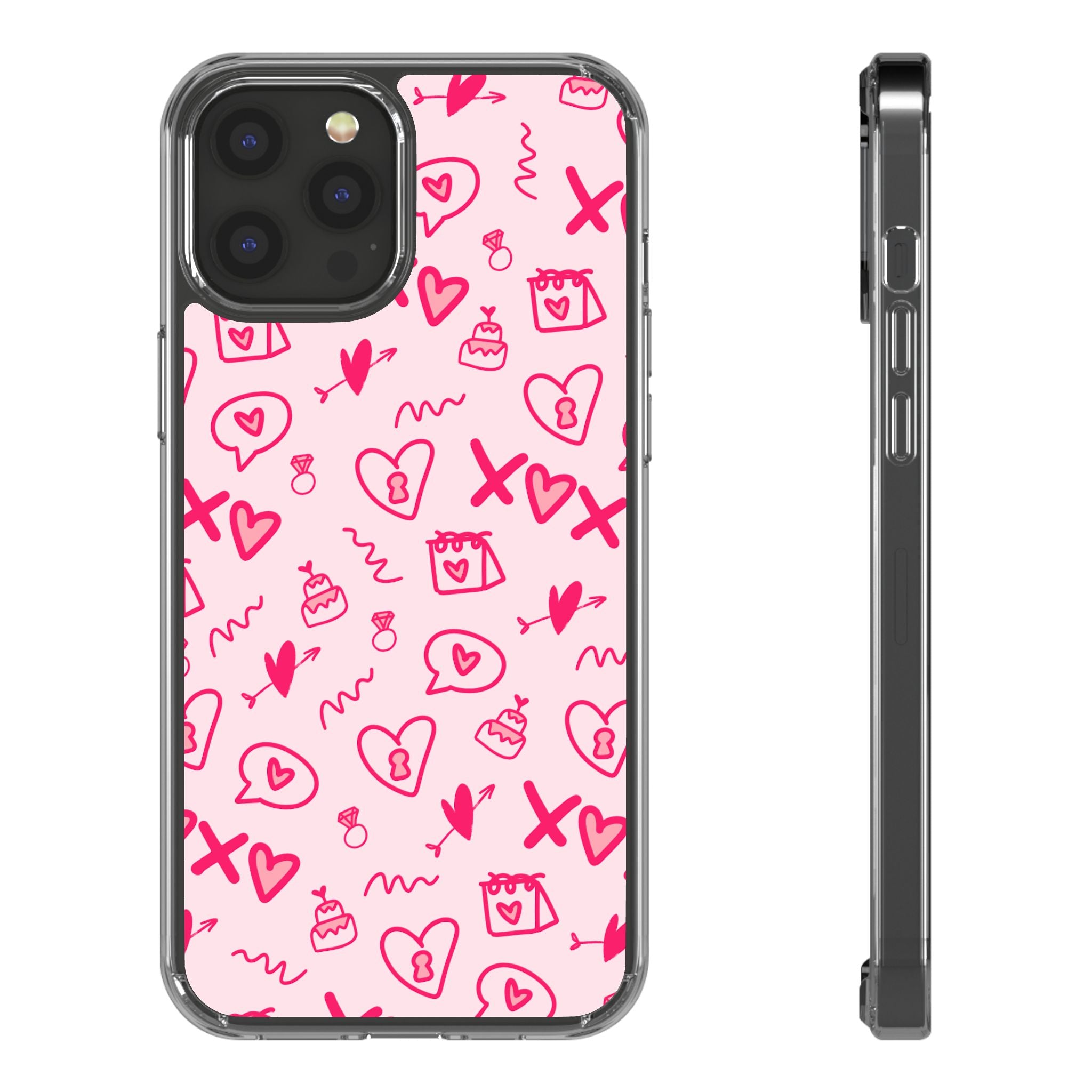 Pretty Pink Aesthetic Phone Case – Cute Protective Cover, Kawaii Shockproof Design for iPhone & Samsung