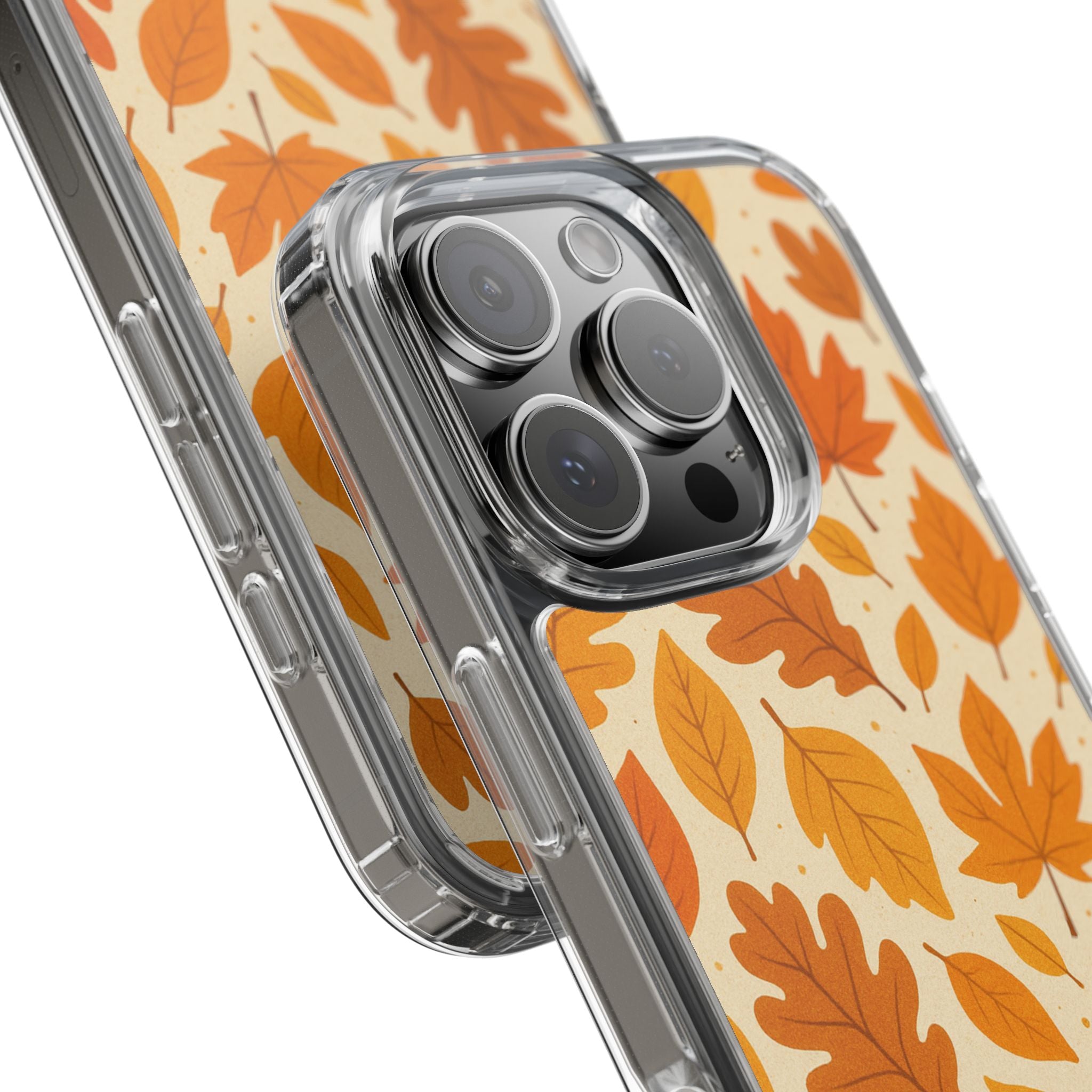 Autumn-Inspired Clear Phone Case | Fall Leaves Design | iPhone, Samsung, Seasonal Gift, Nature Lovers, Phone Accessory