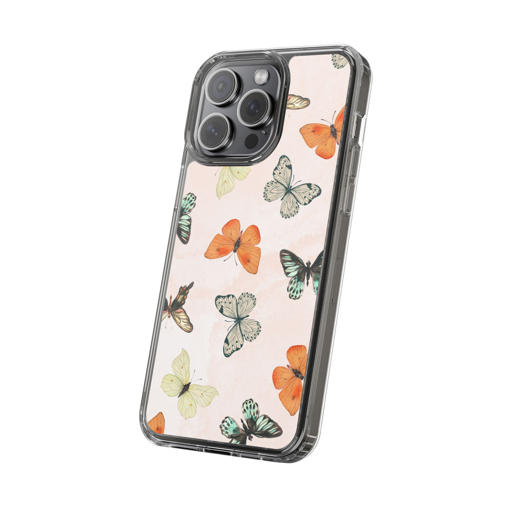 Butterfly Pattern Aesthetic Phone Case – Slim Lightweight Protective Cover, Cute Colorful Design for Women & Girls