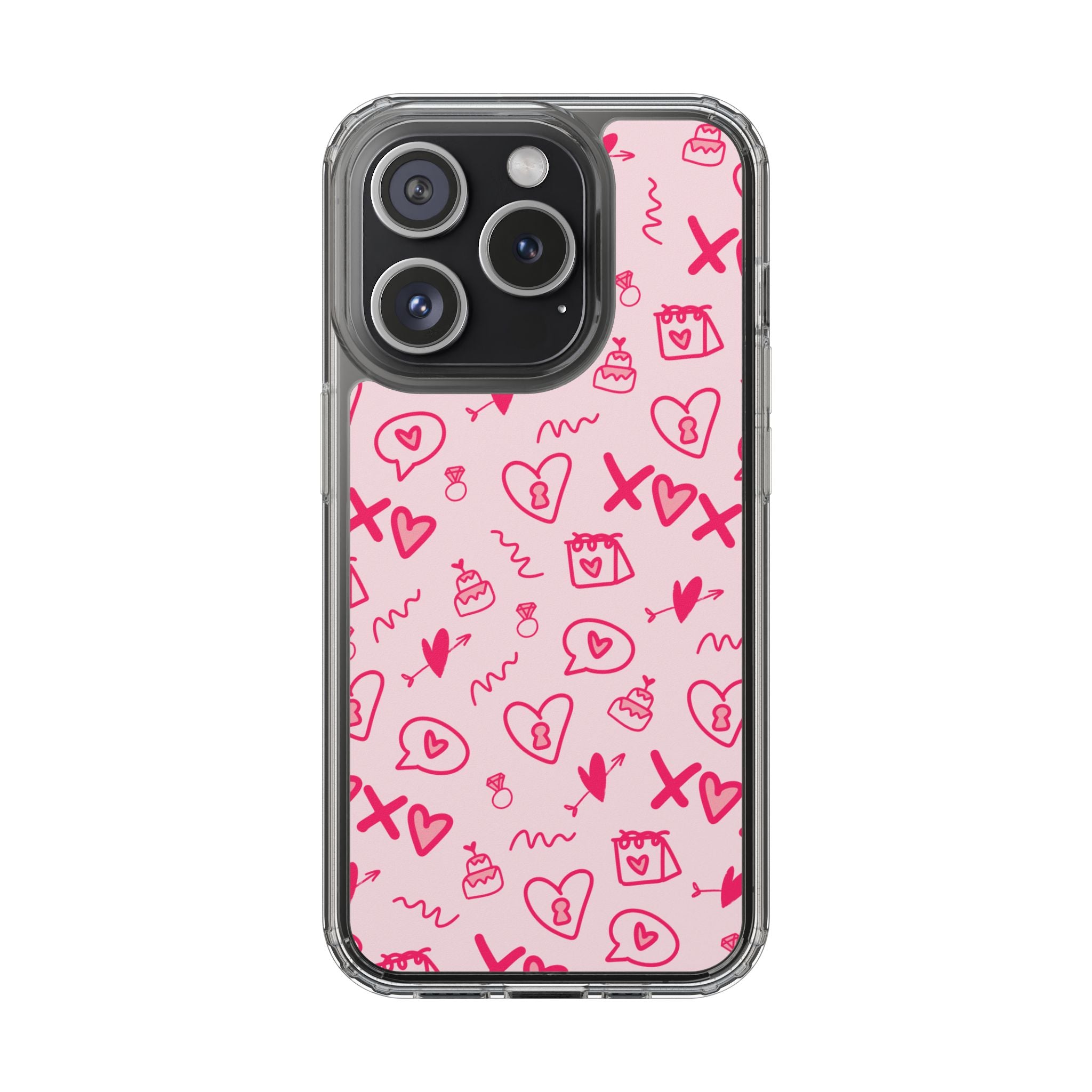 Pretty Pink Aesthetic Phone Case – Cute Protective Cover, Kawaii Shockproof Design for iPhone & Samsung