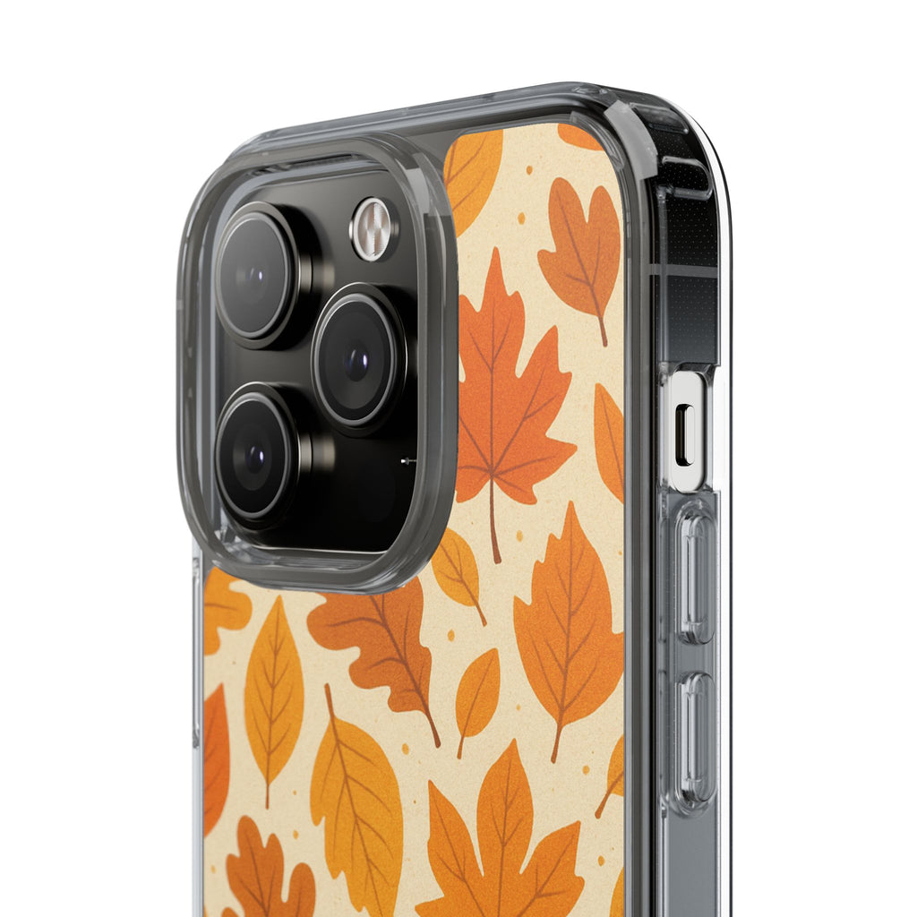 Autumn-Inspired Clear Phone Case | Fall Leaves Design | iPhone, Samsung, Seasonal Gift, Nature Lovers, Phone Accessory