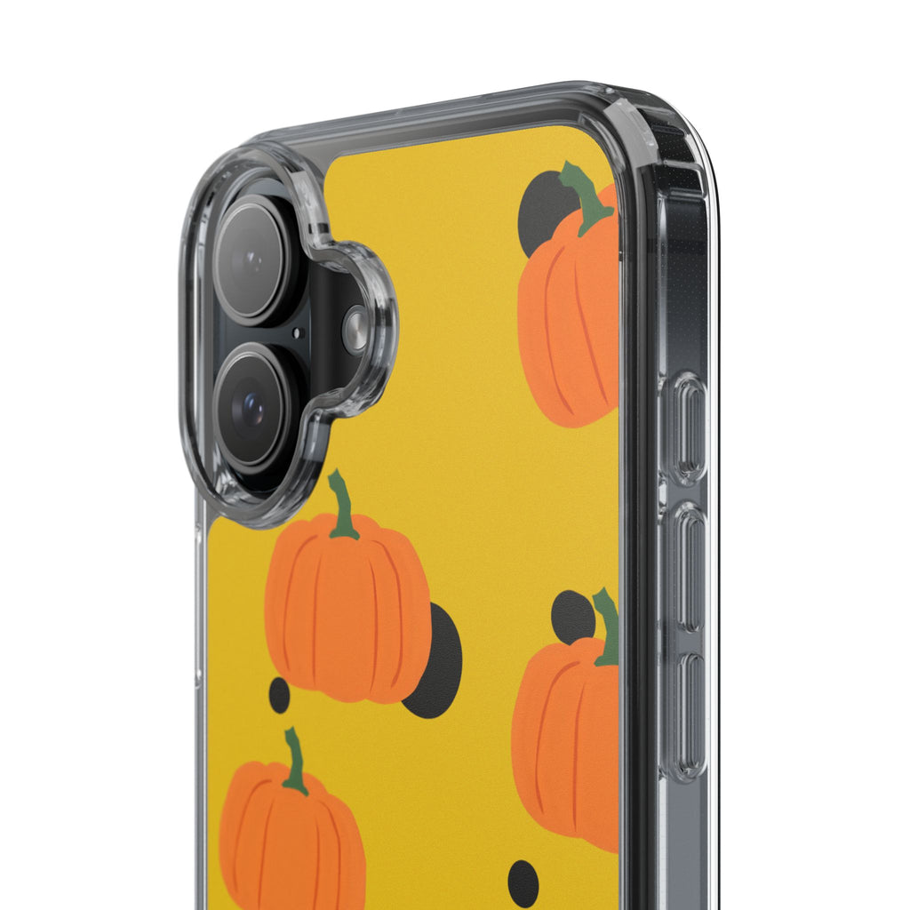 Pumpkin Clear Phone Case for Fall, Cute Pumpkin Phone Cover, Autumn Vibe Clear Case, Halloween Gift, Seasonal Accessories