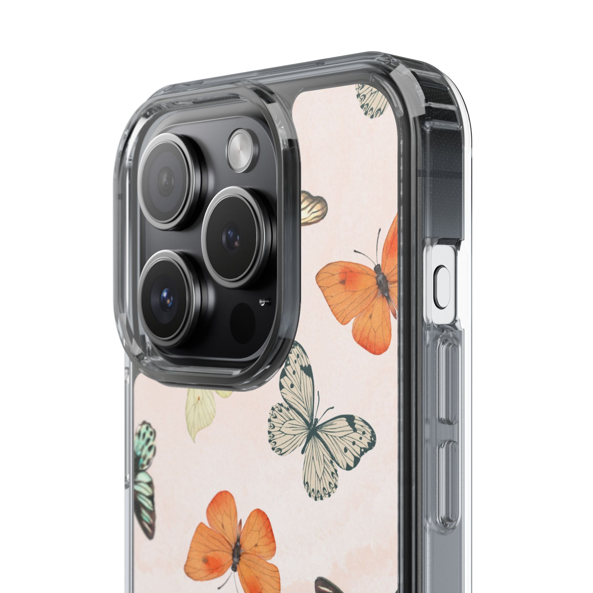 Butterfly Pattern Aesthetic Phone Case – Slim Lightweight Protective Cover, Cute Colorful Design for Women & Girls