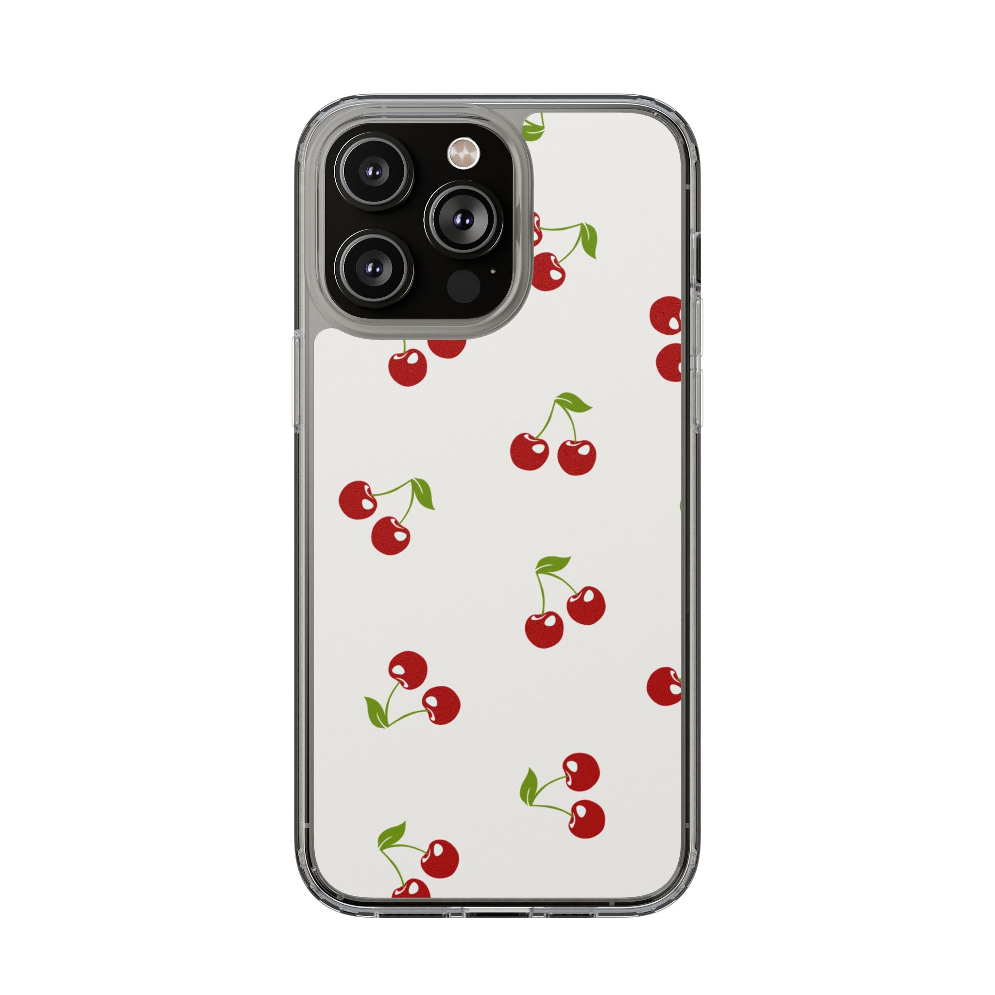 Cute Cherry Pattern Phone Case – Kawaii Red Fruit Design, Slim Protective Cover for iPhone & Samsung