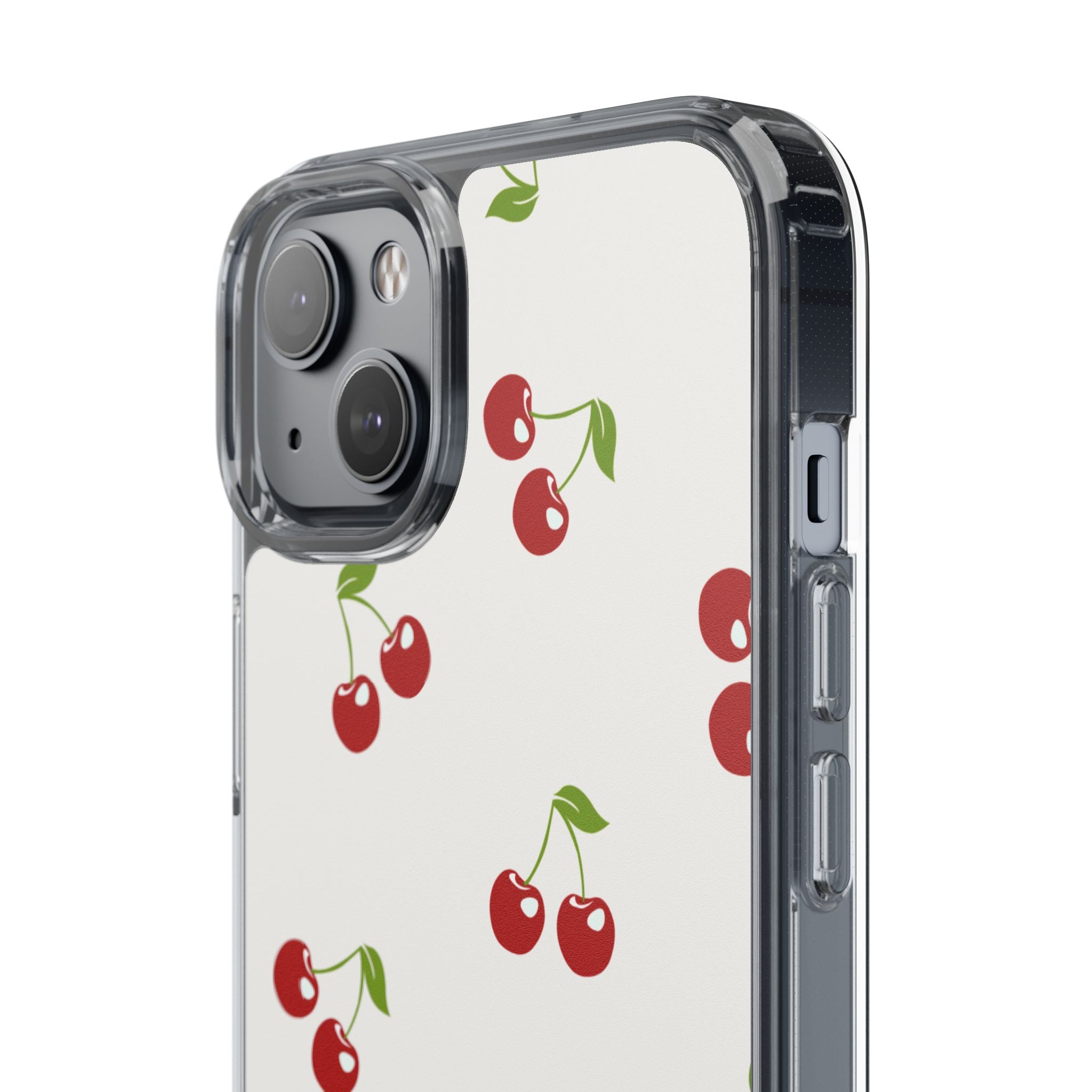 Cute Cherry Pattern Phone Case – Kawaii Red Fruit Design, Slim Protective Cover for iPhone & Samsung