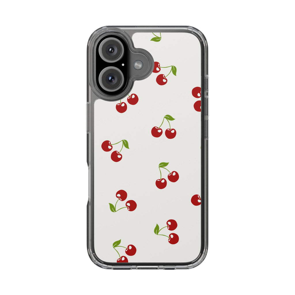 Cute Cherry Pattern Phone Case – Kawaii Red Fruit Design, Slim Protective Cover for iPhone & Samsung