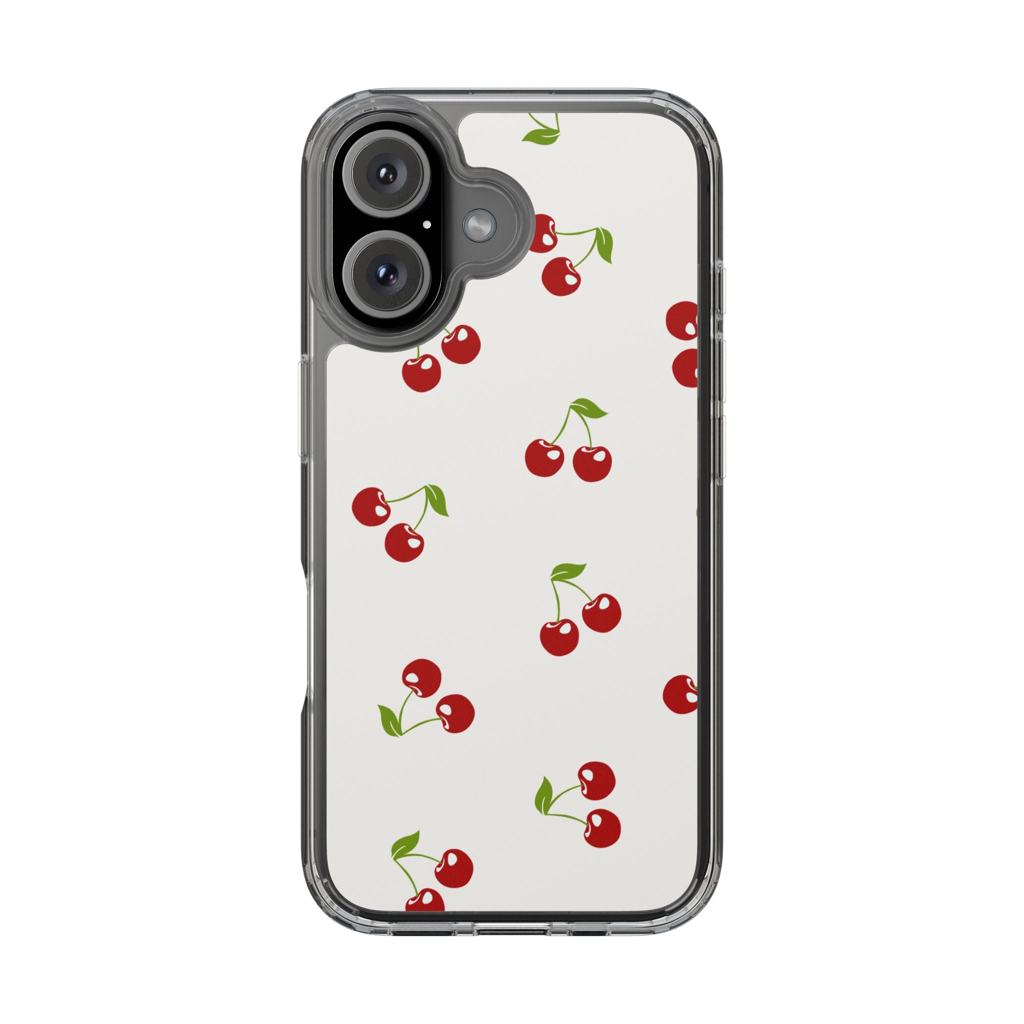 Cute Cherry Pattern Phone Case – Kawaii Red Fruit Design, Slim Protective Cover for iPhone & Samsung