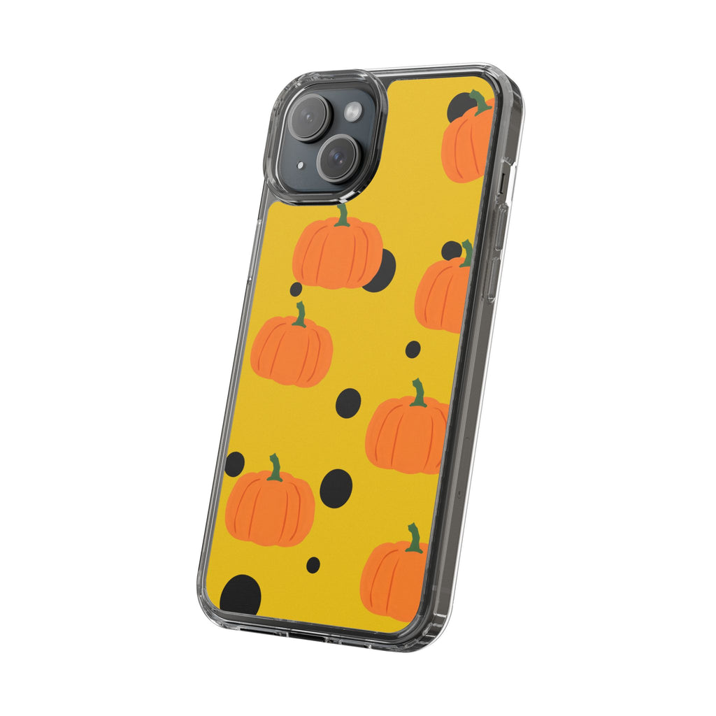 Pumpkin Clear Phone Case for Fall, Cute Pumpkin Phone Cover, Autumn Vibe Clear Case, Halloween Gift, Seasonal Accessories