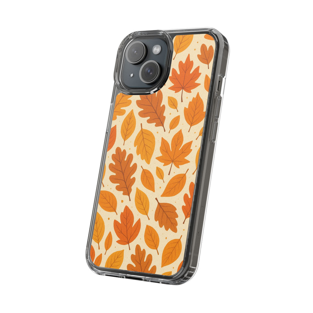 Autumn-Inspired Clear Phone Case | Fall Leaves Design | iPhone, Samsung, Seasonal Gift, Nature Lovers, Phone Accessory