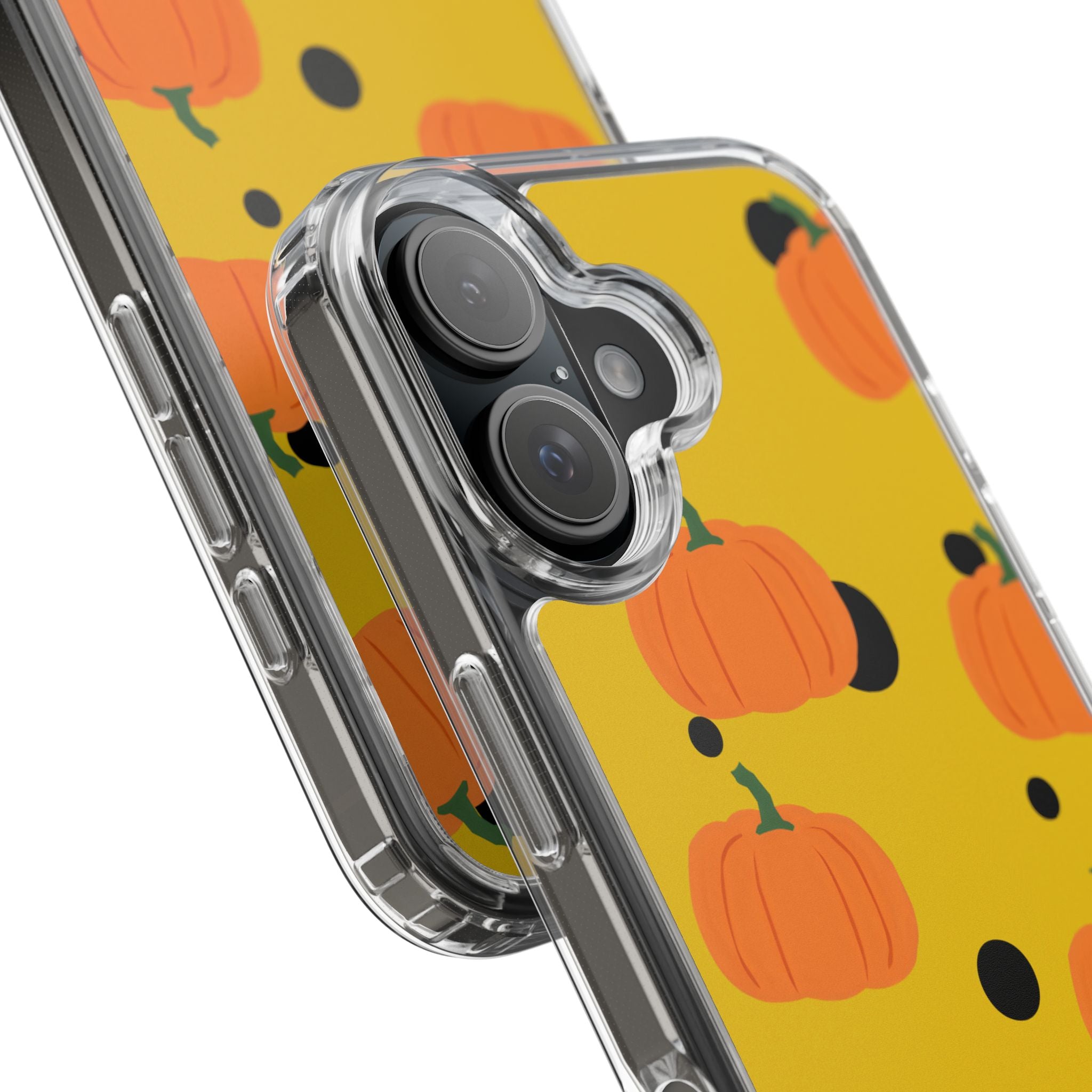 Pumpkin Clear Phone Case for Fall, Cute Pumpkin Phone Cover, Autumn Vibe Clear Case, Halloween Gift, Seasonal Accessories