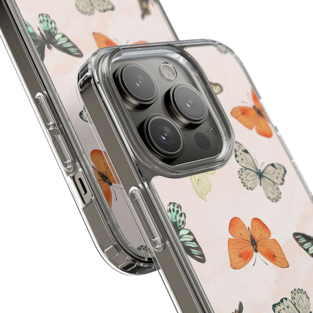 Butterfly Pattern Aesthetic Phone Case – Slim Lightweight Protective Cover, Cute Colorful Design for Women & Girls