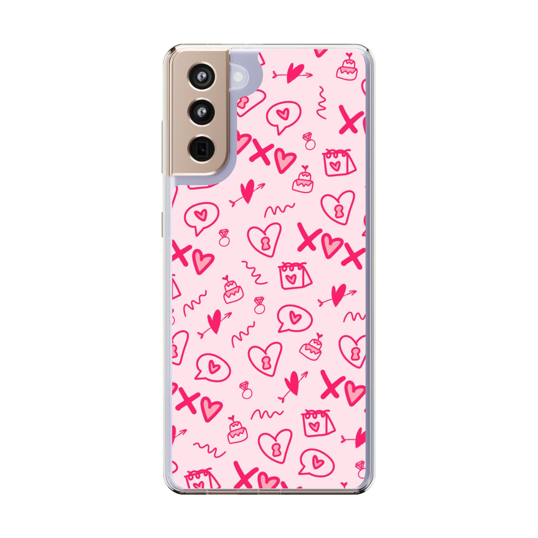Pretty Pink Aesthetic Phone Case – Cute Protective Cover, Kawaii Shockproof Design for iPhone & Samsung