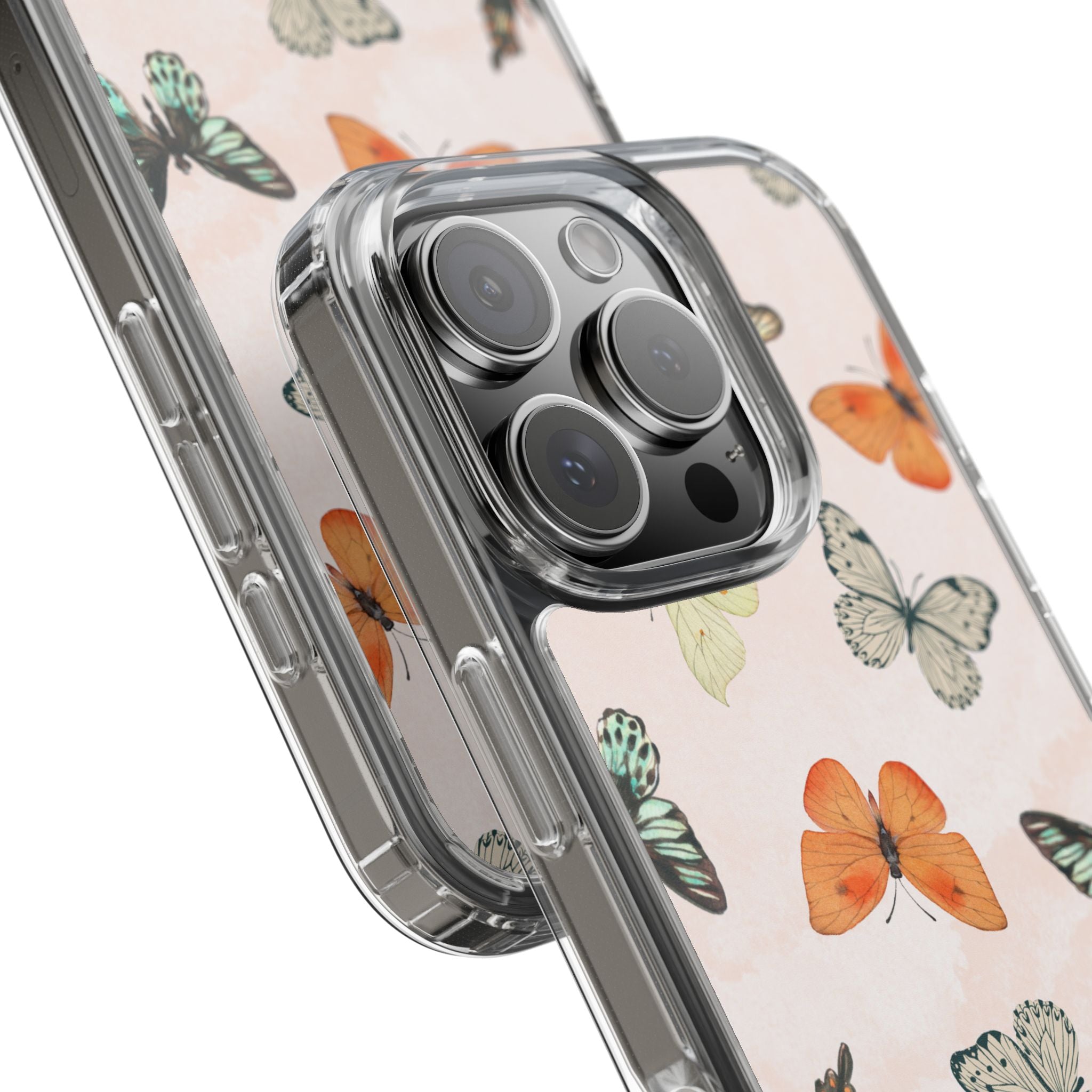 Butterfly Pattern Aesthetic Phone Case – Slim Lightweight Protective Cover, Cute Colorful Design for Women & Girls