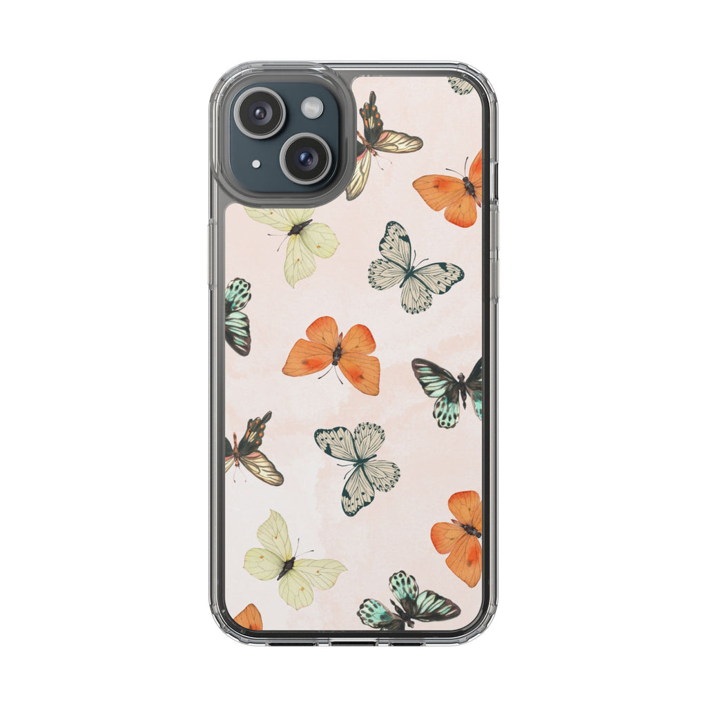 Butterfly Pattern Aesthetic Phone Case – Slim Lightweight Protective Cover, Cute Colorful Design for Women & Girls