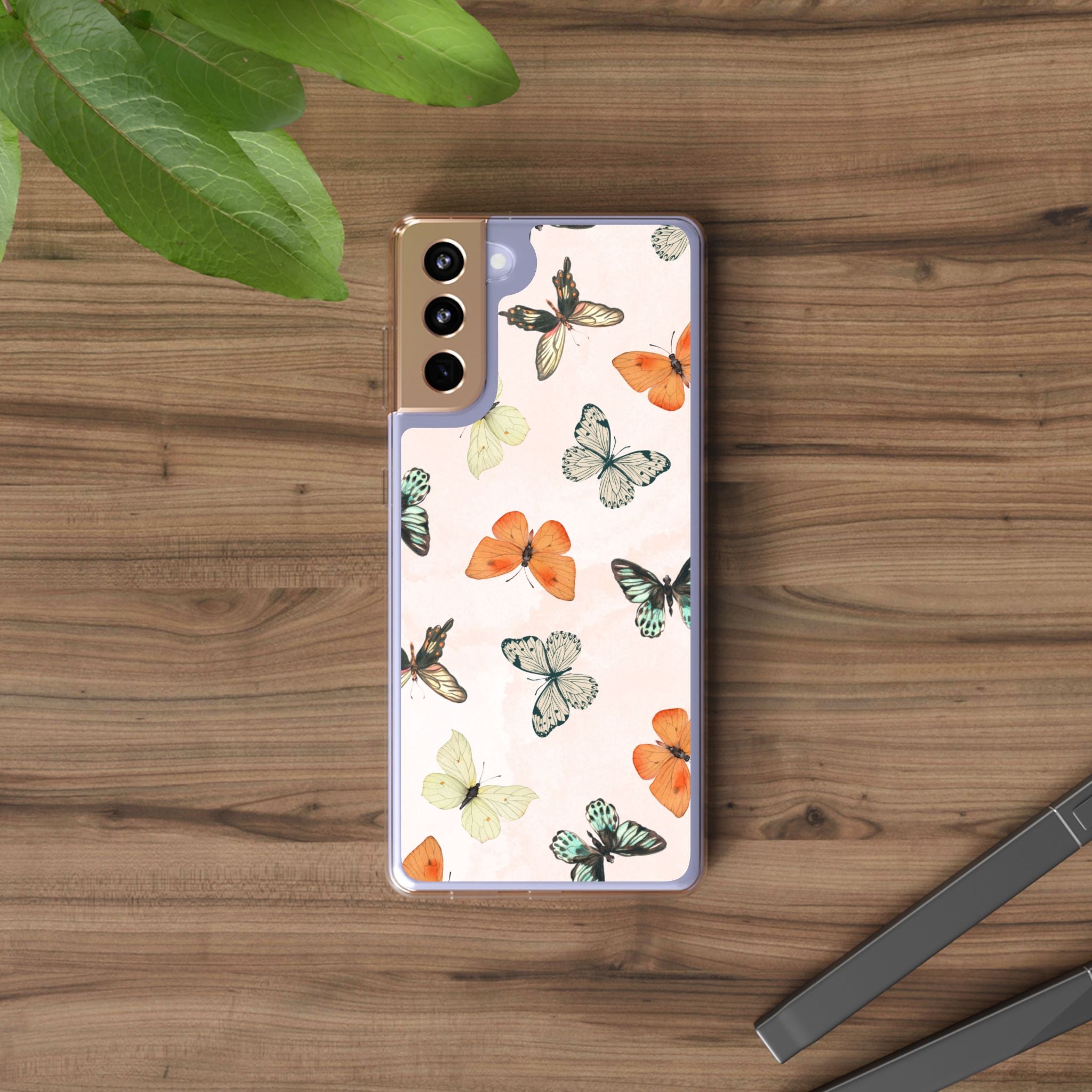 Butterfly Pattern Aesthetic Phone Case – Slim Lightweight Protective Cover, Cute Colorful Design for Women & Girls