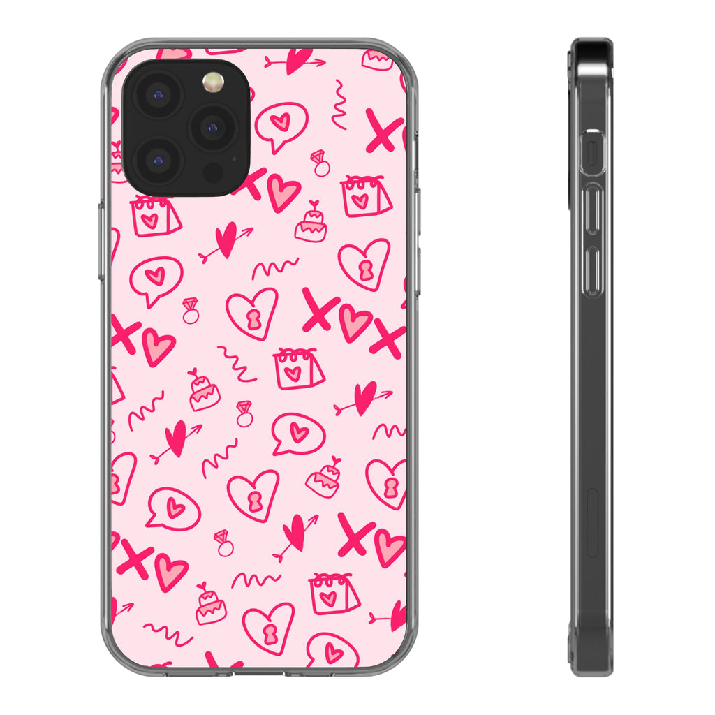 Pretty Pink Aesthetic Phone Case – Cute Protective Cover, Kawaii Shockproof Design for iPhone & Samsung