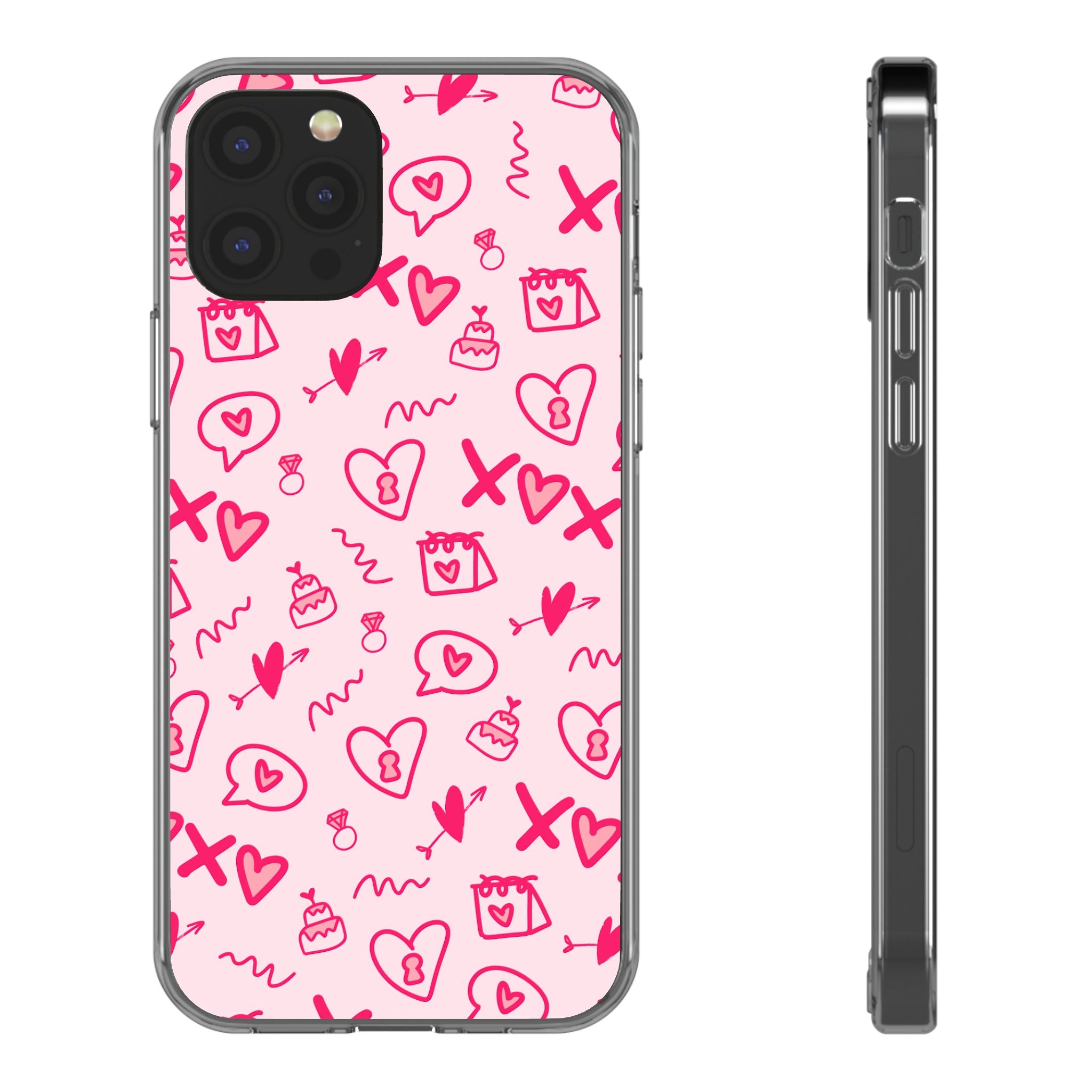 Pretty Pink Aesthetic Phone Case – Cute Protective Cover, Kawaii Shockproof Design for iPhone & Samsung