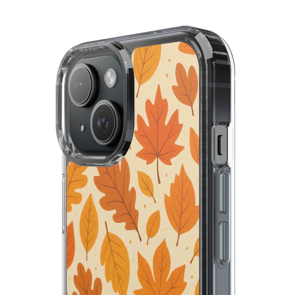 Autumn-Inspired Clear Phone Case | Fall Leaves Design | iPhone, Samsung, Seasonal Gift, Nature Lovers, Phone Accessory