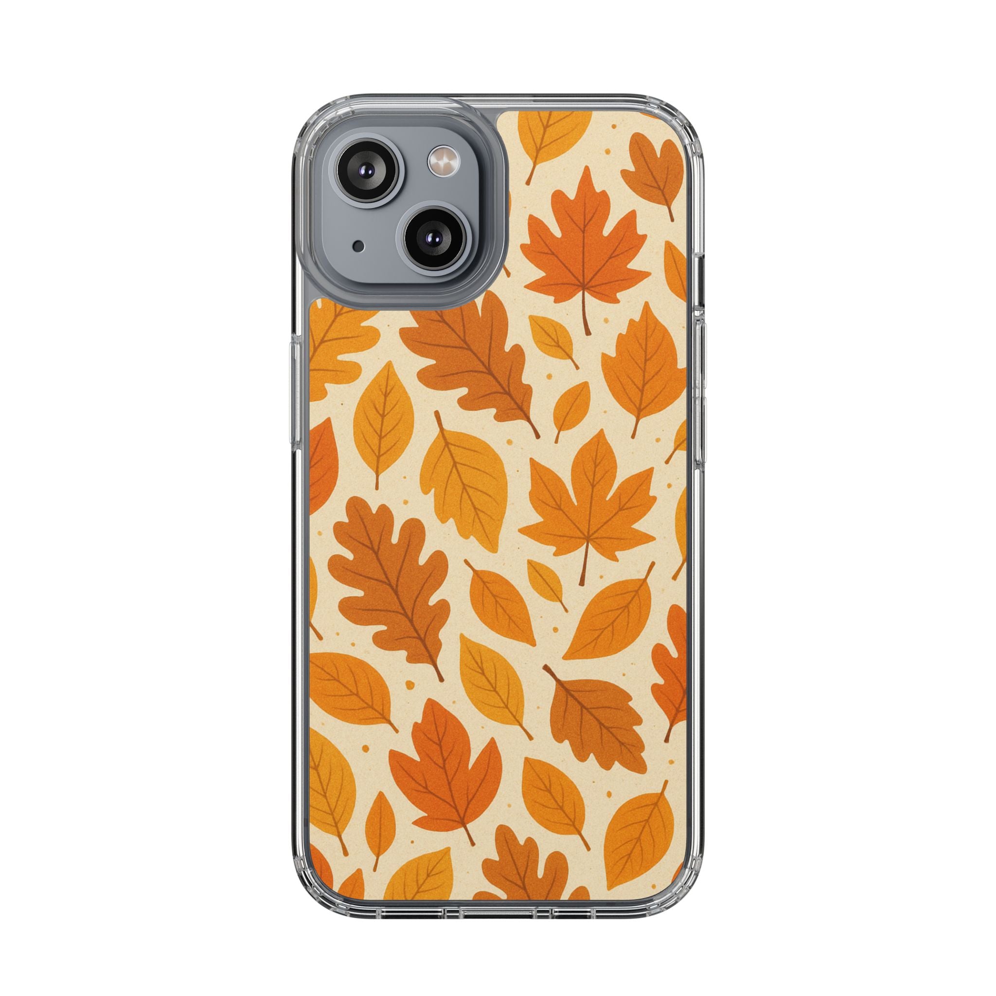 Autumn-Inspired Clear Phone Case | Fall Leaves Design | iPhone, Samsung, Seasonal Gift, Nature Lovers, Phone Accessory