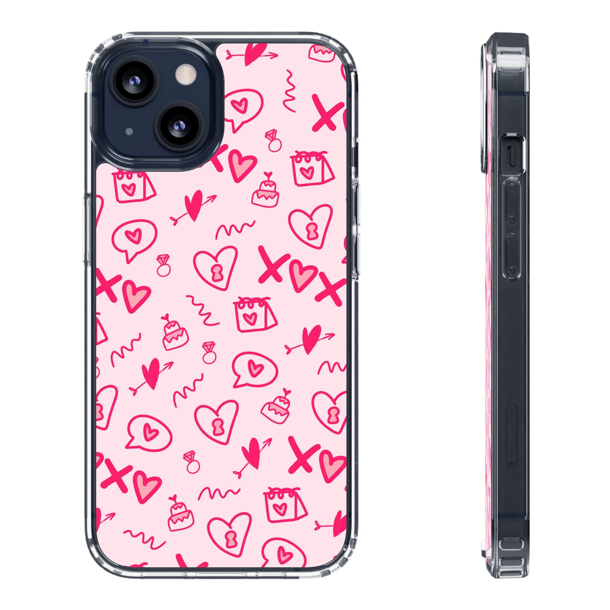 Pretty Pink Aesthetic Phone Case – Cute Protective Cover, Kawaii Shockproof Design for iPhone & Samsung