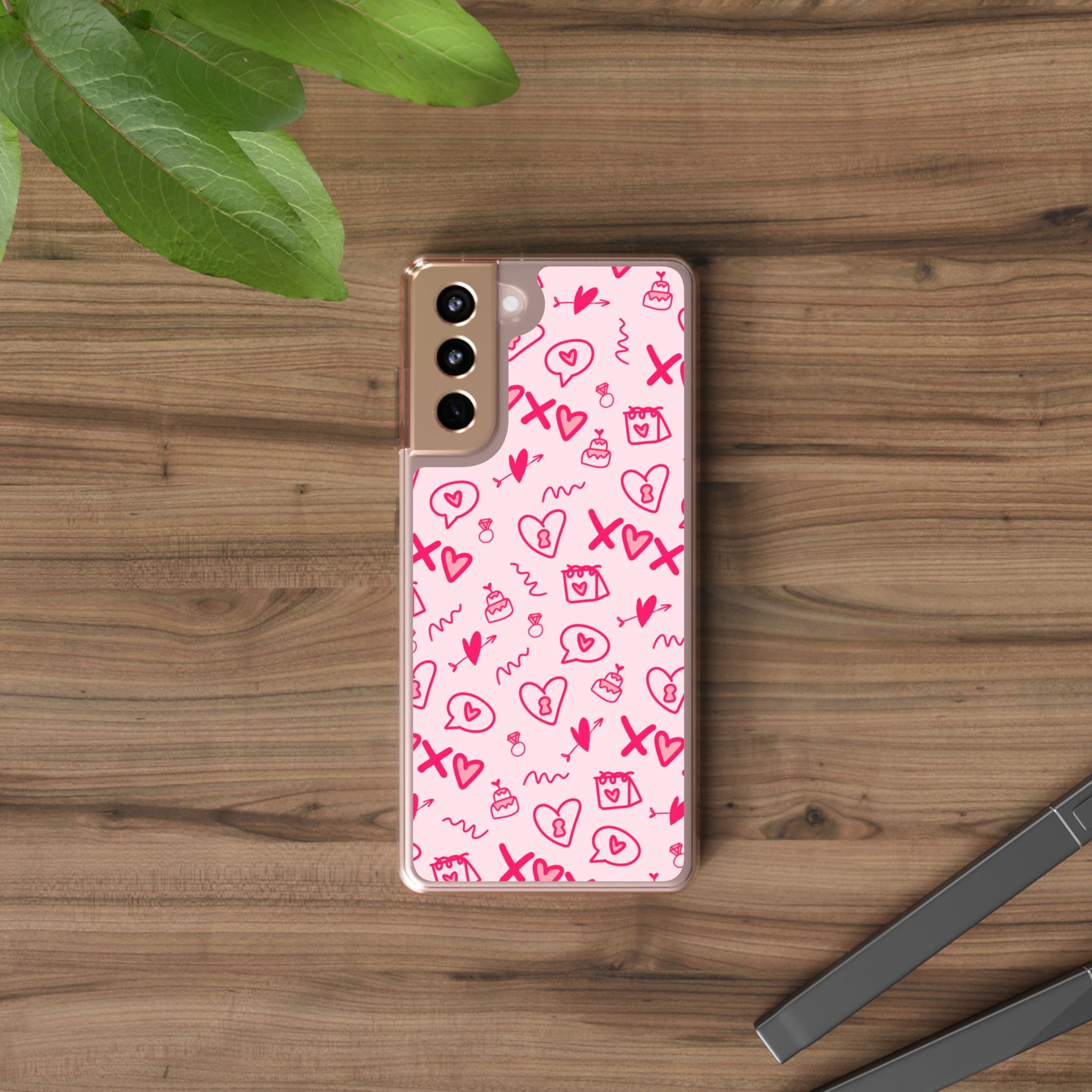Pretty Pink Aesthetic Phone Case – Cute Protective Cover, Kawaii Shockproof Design for iPhone & Samsung