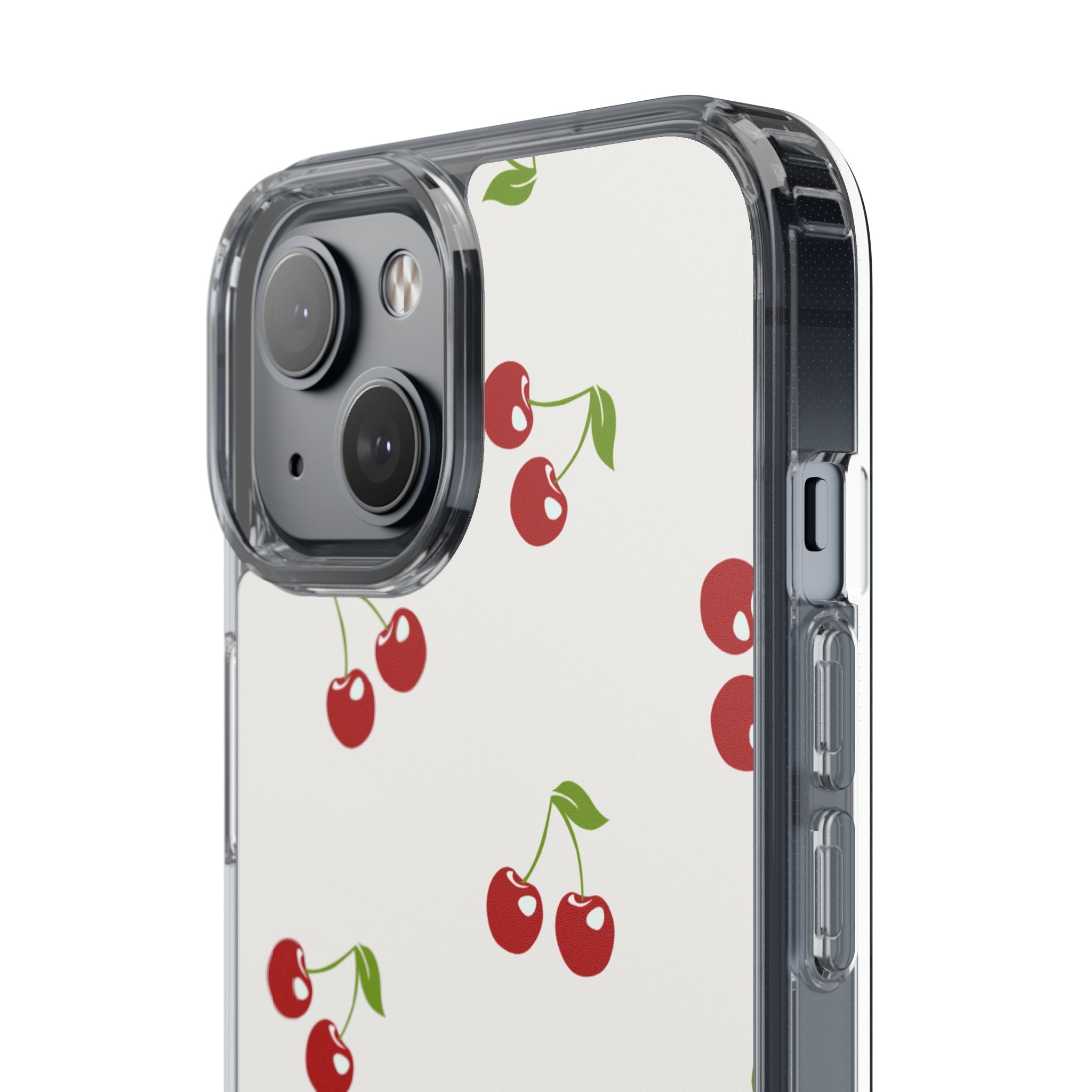 Cute Cherry Pattern Phone Case – Kawaii Red Fruit Design, Slim Protective Cover for iPhone & Samsung