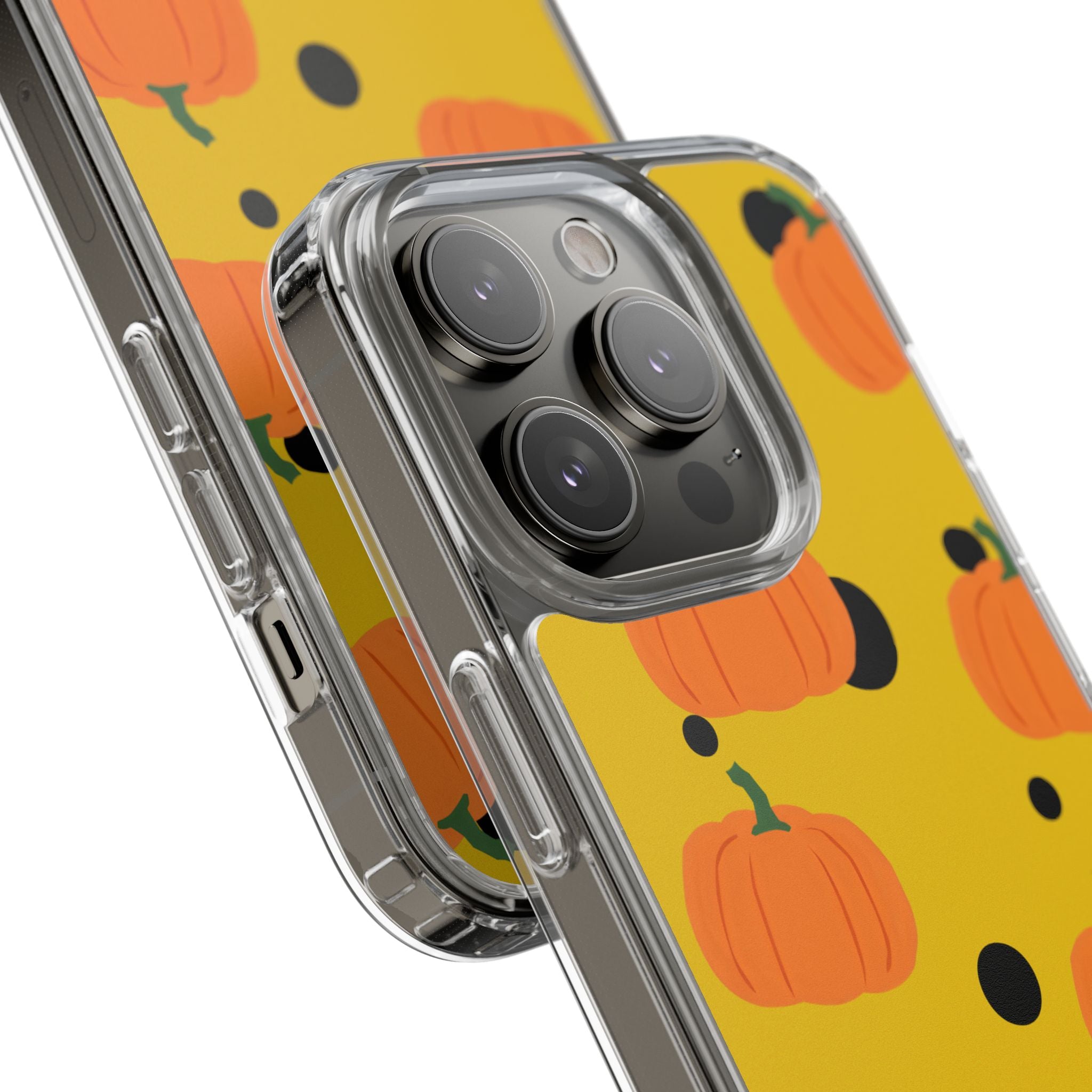 Pumpkin Clear Phone Case for Fall, Cute Pumpkin Phone Cover, Autumn Vibe Clear Case, Halloween Gift, Seasonal Accessories