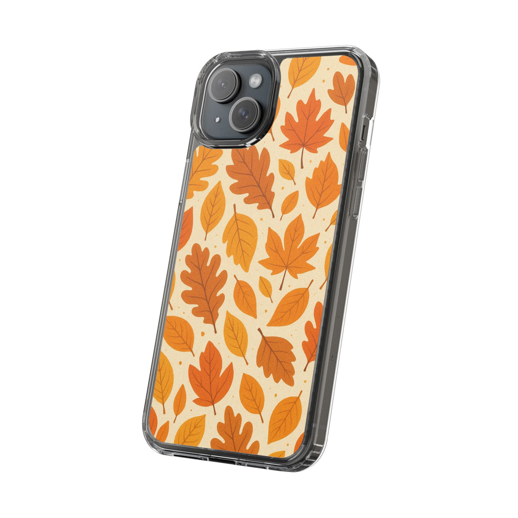 Autumn-Inspired Clear Phone Case | Fall Leaves Design | iPhone, Samsung, Seasonal Gift, Nature Lovers, Phone Accessory