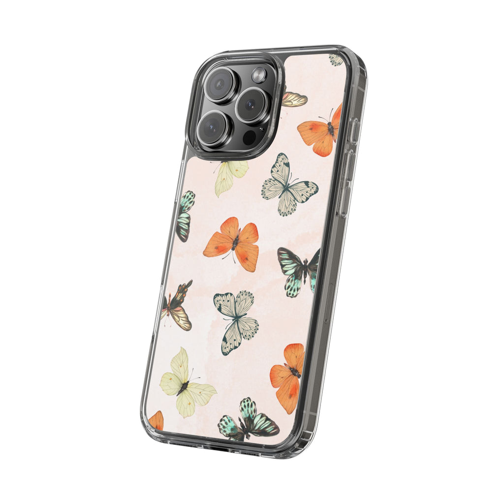 Butterfly Pattern Aesthetic Phone Case – Slim Lightweight Protective Cover, Cute Colorful Design for Women & Girls