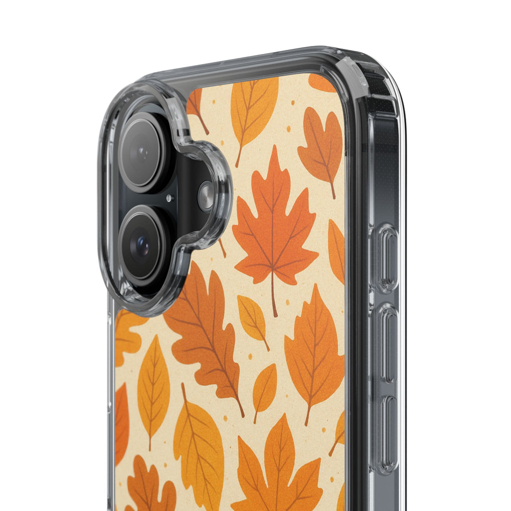 Autumn-Inspired Clear Phone Case | Fall Leaves Design | iPhone, Samsung, Seasonal Gift, Nature Lovers, Phone Accessory